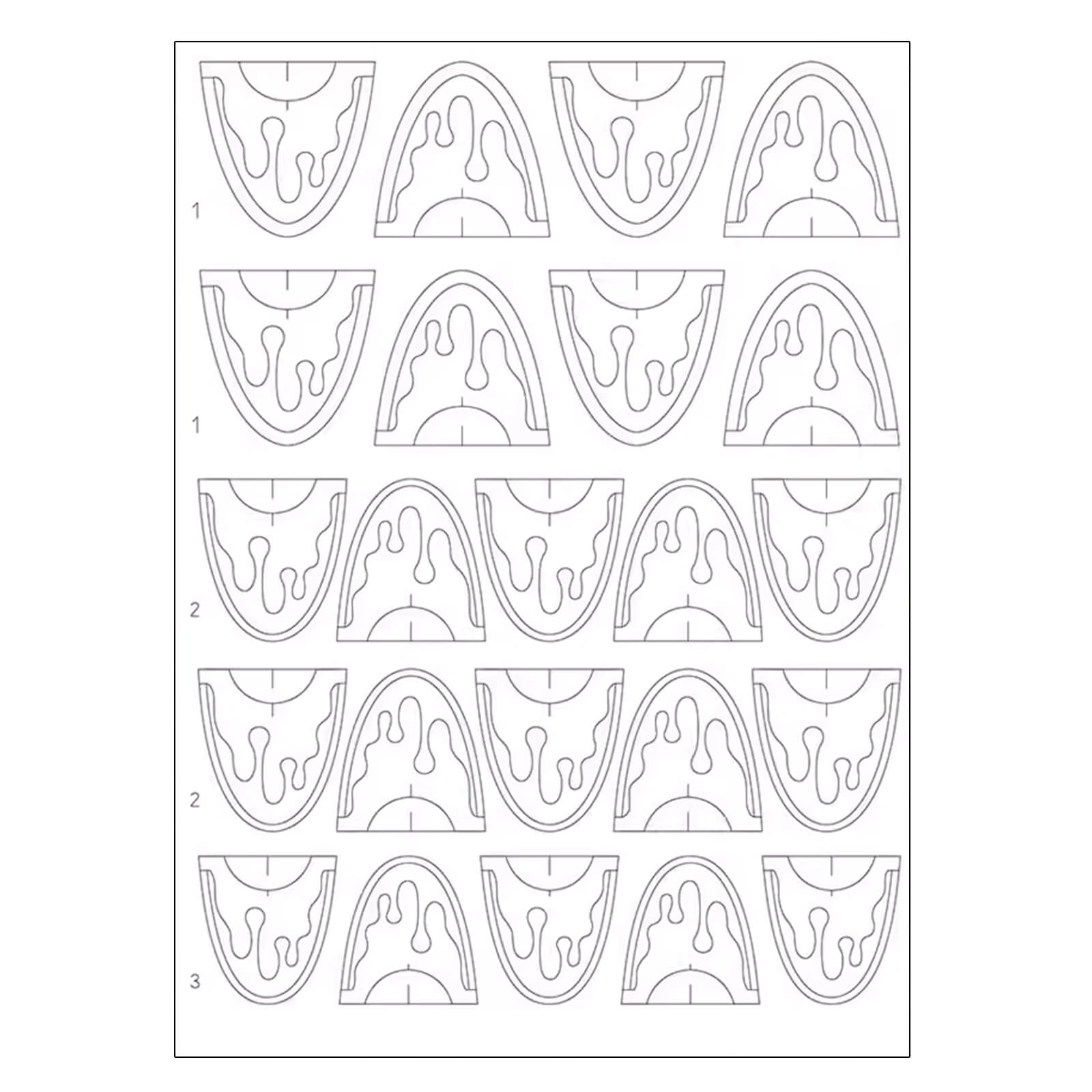 French Tip Guide Sticker Pro