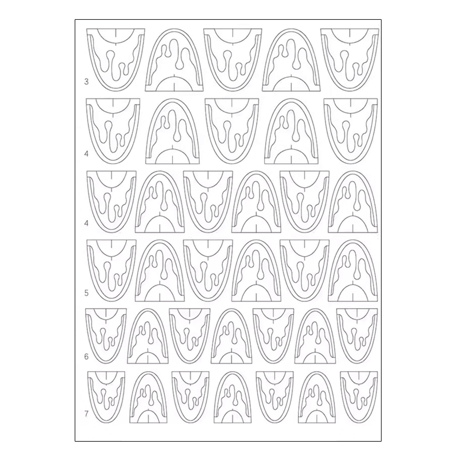 French Tip Guide Sticker Pro