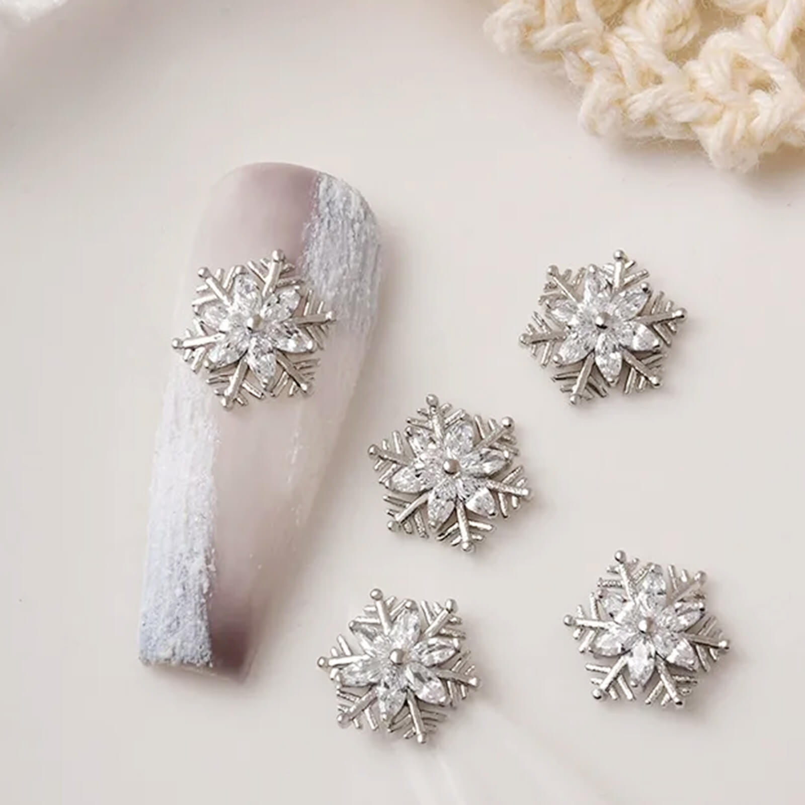 Snowflake Rhinestone Charms