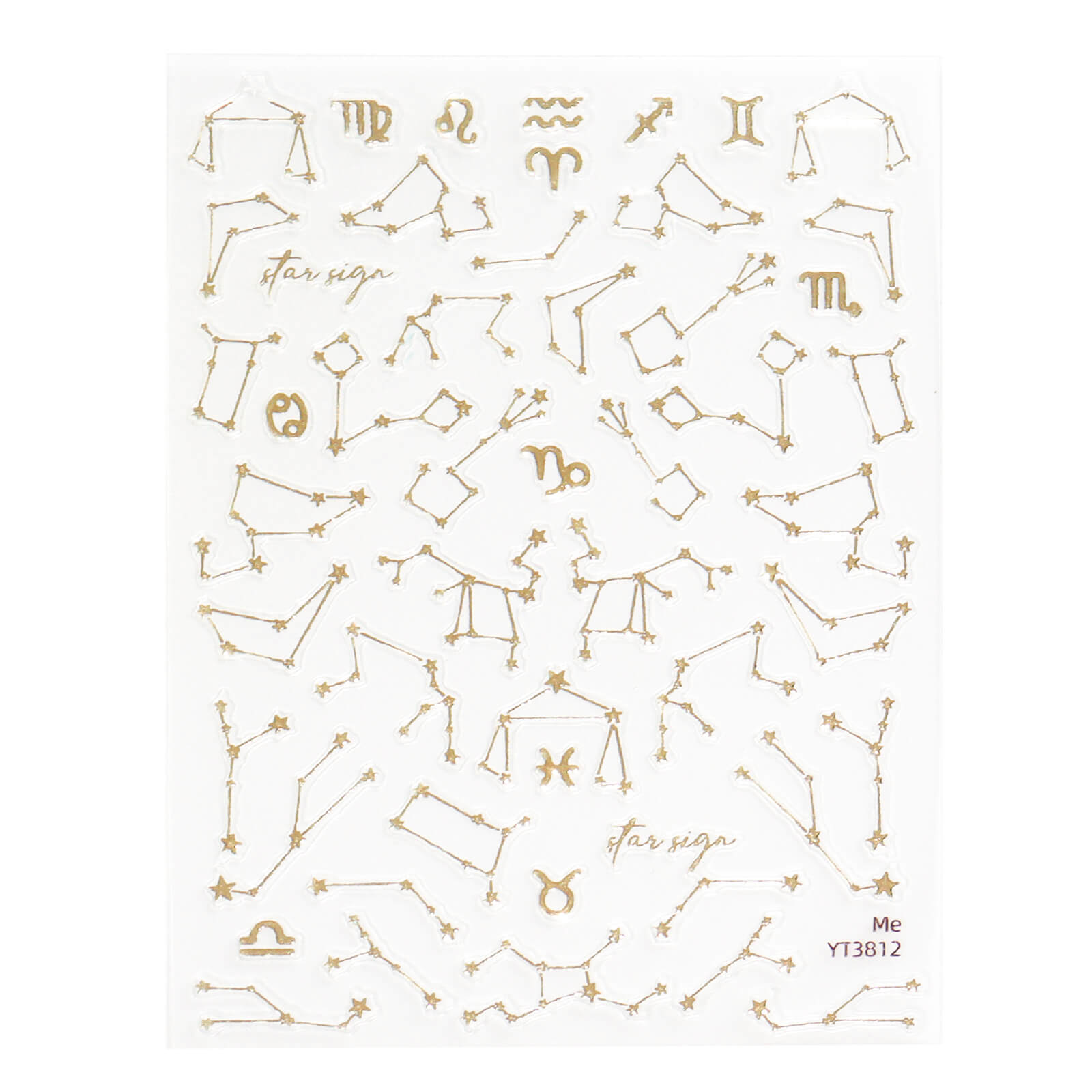 Nail Sticker-Gold Art