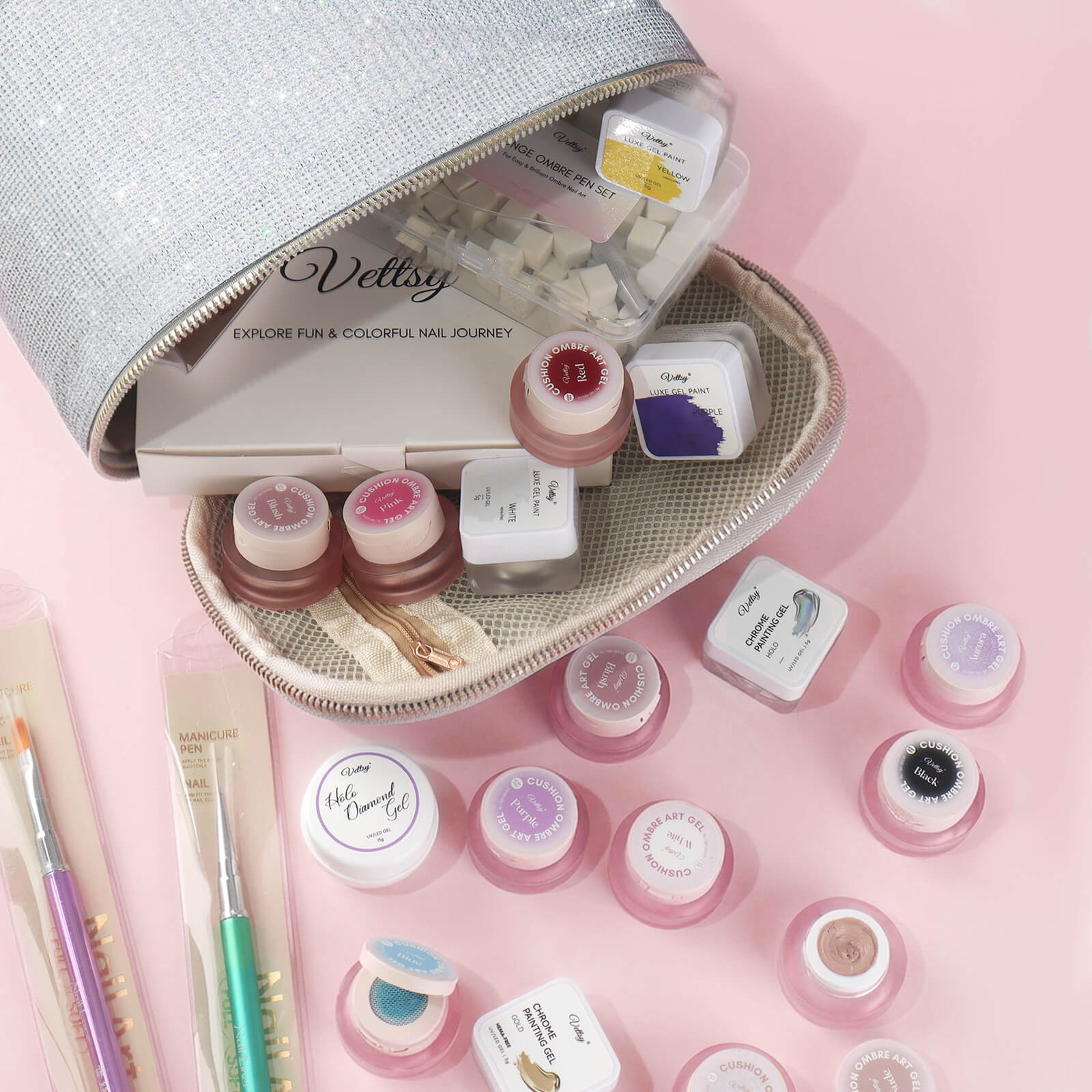 28 Nail Art Gel Full Set