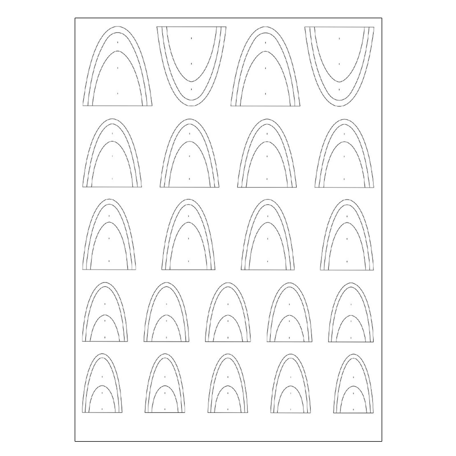 French Tip Guide Sticker Pro