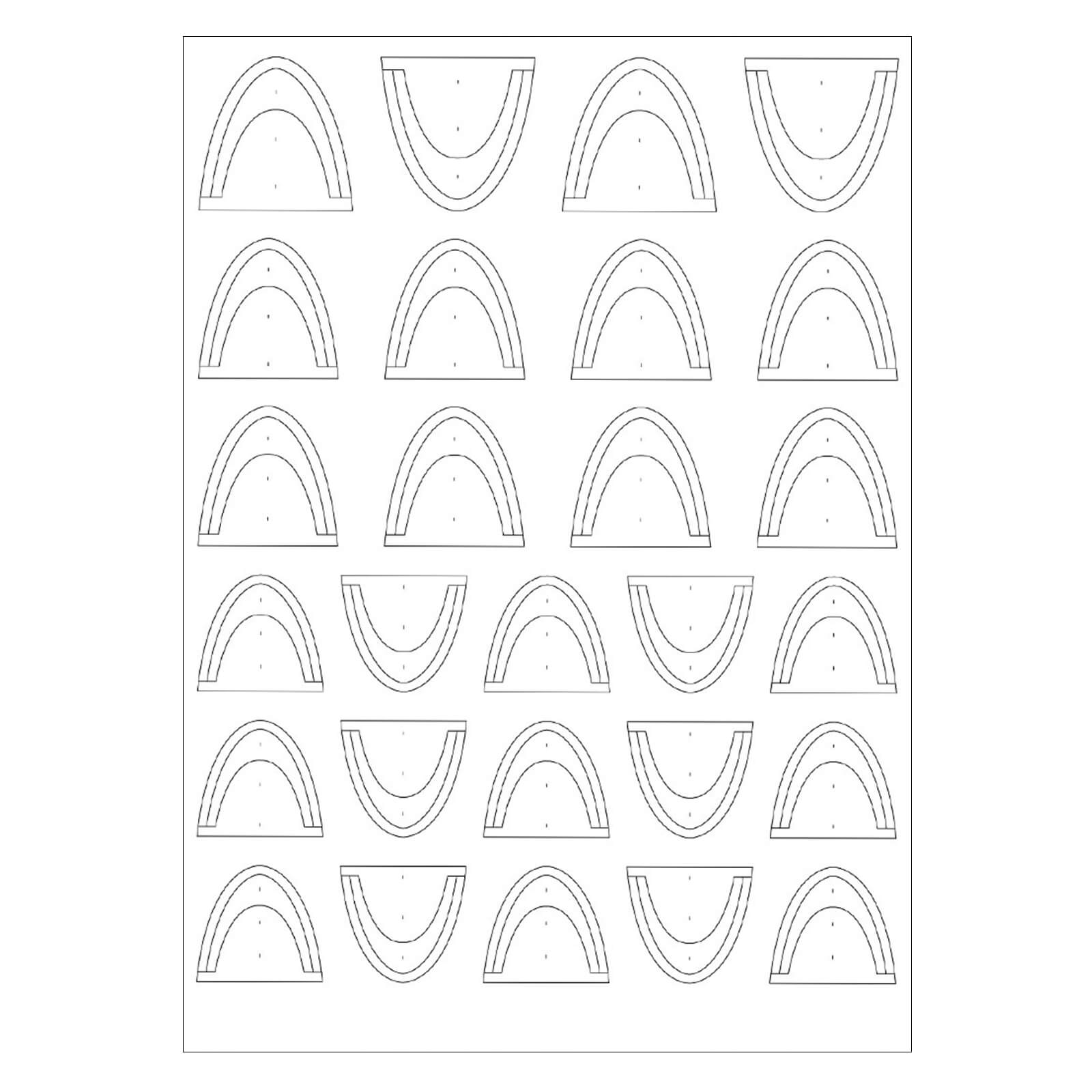 French Tip Guide Sticker Pro