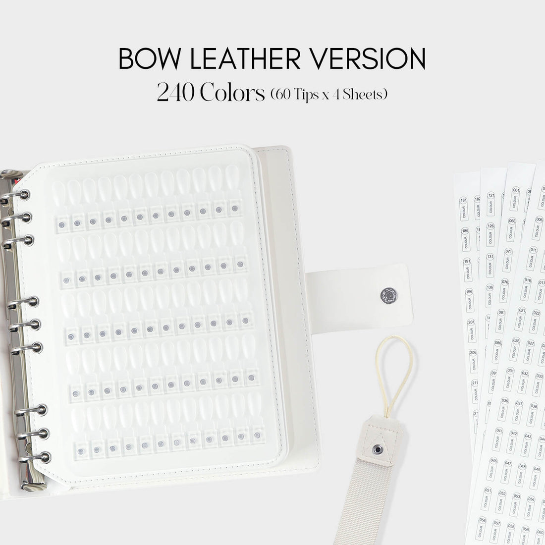 240-colors-bow-Magnetic-Nail-Swatch-Book-pages