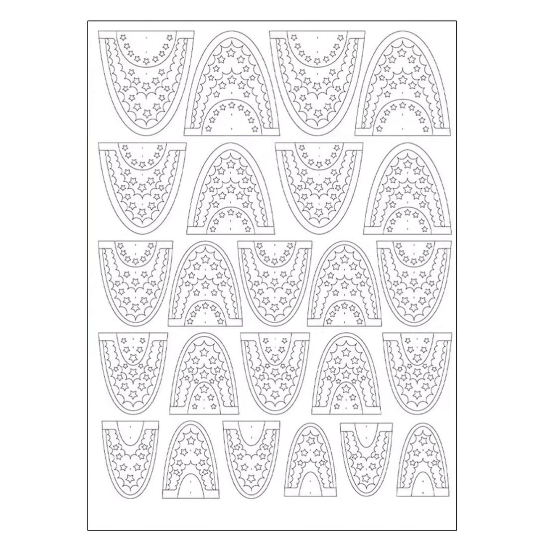 French Tip Guide Sticker Pro