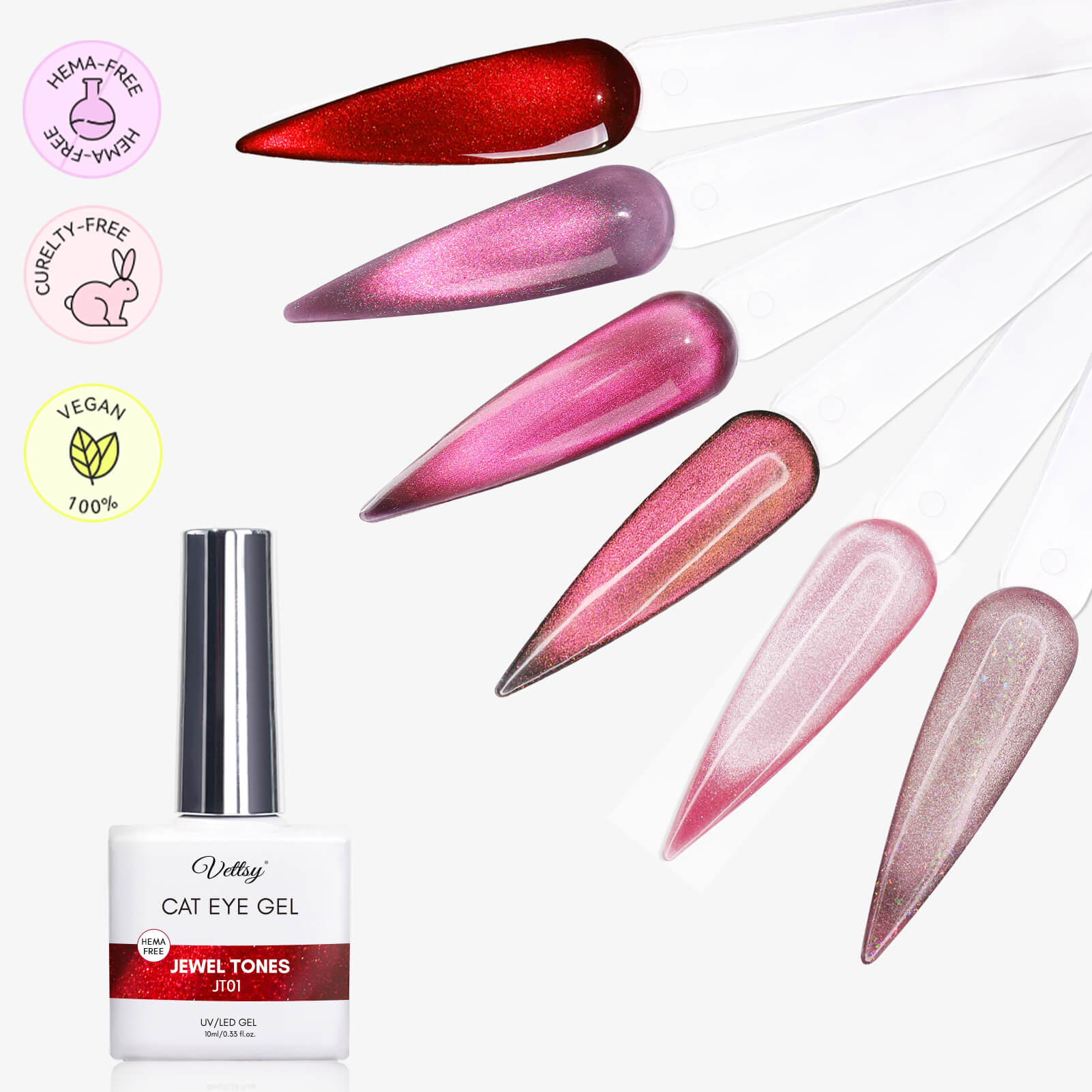 مجموعة جل عيون القطط - عيد الحب