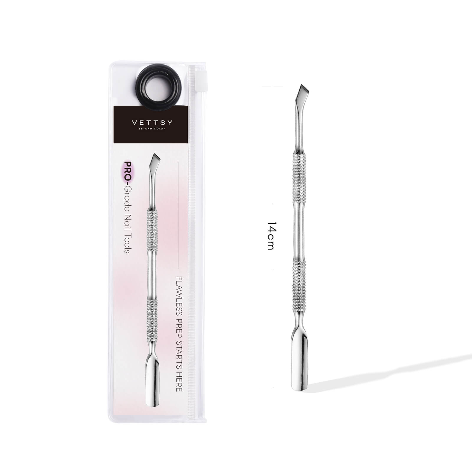 Round & Bent Blade Cuticle Pusher