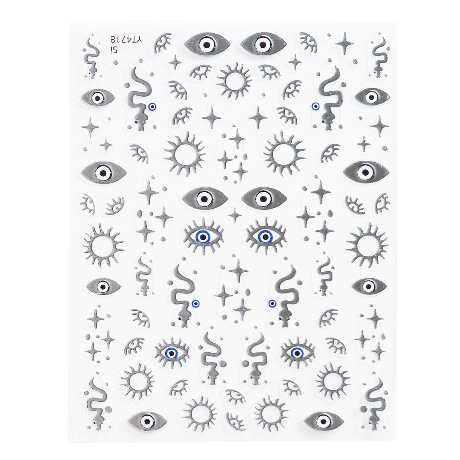 Nail Sticker-Silver Art