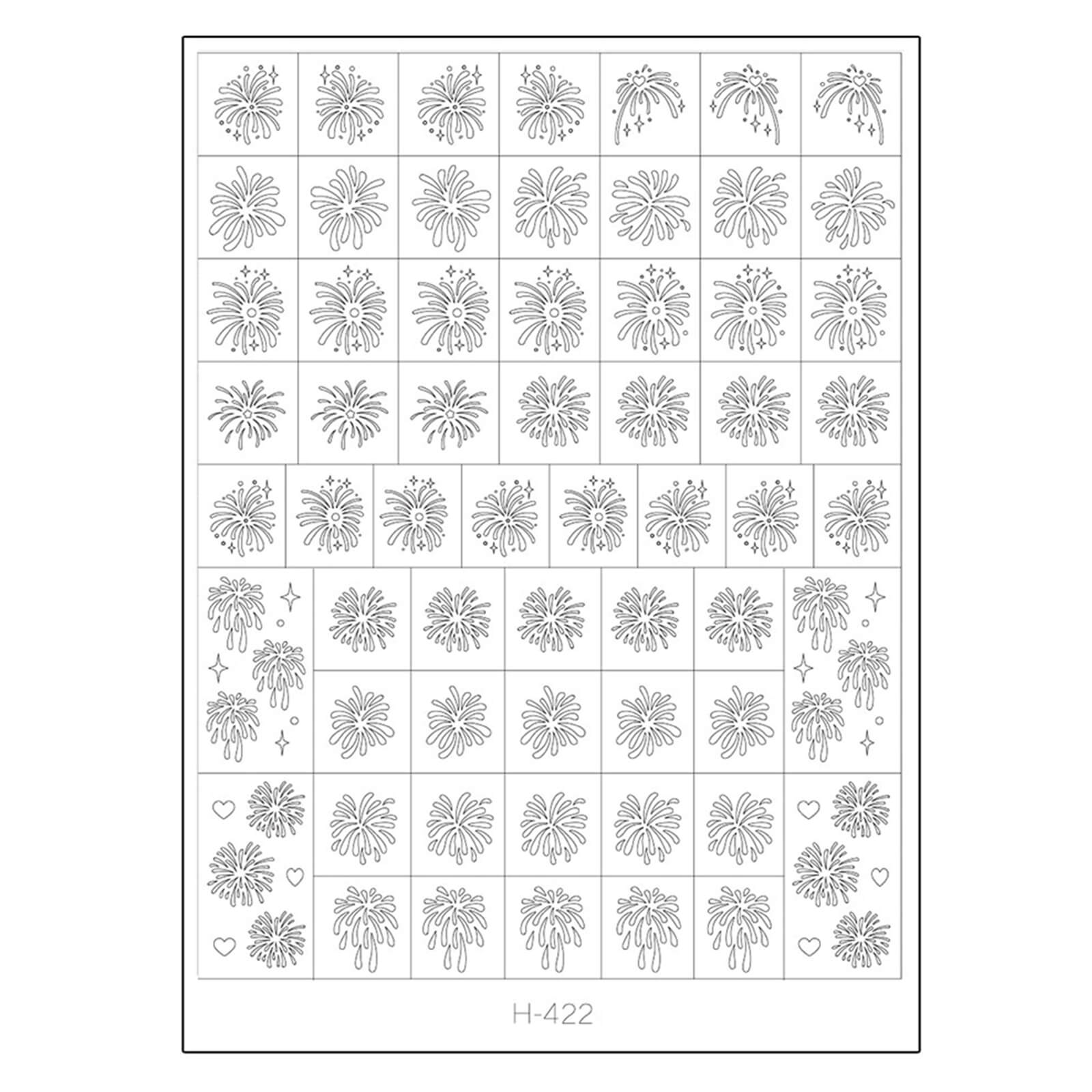 Clear Hollow Nail Sticker