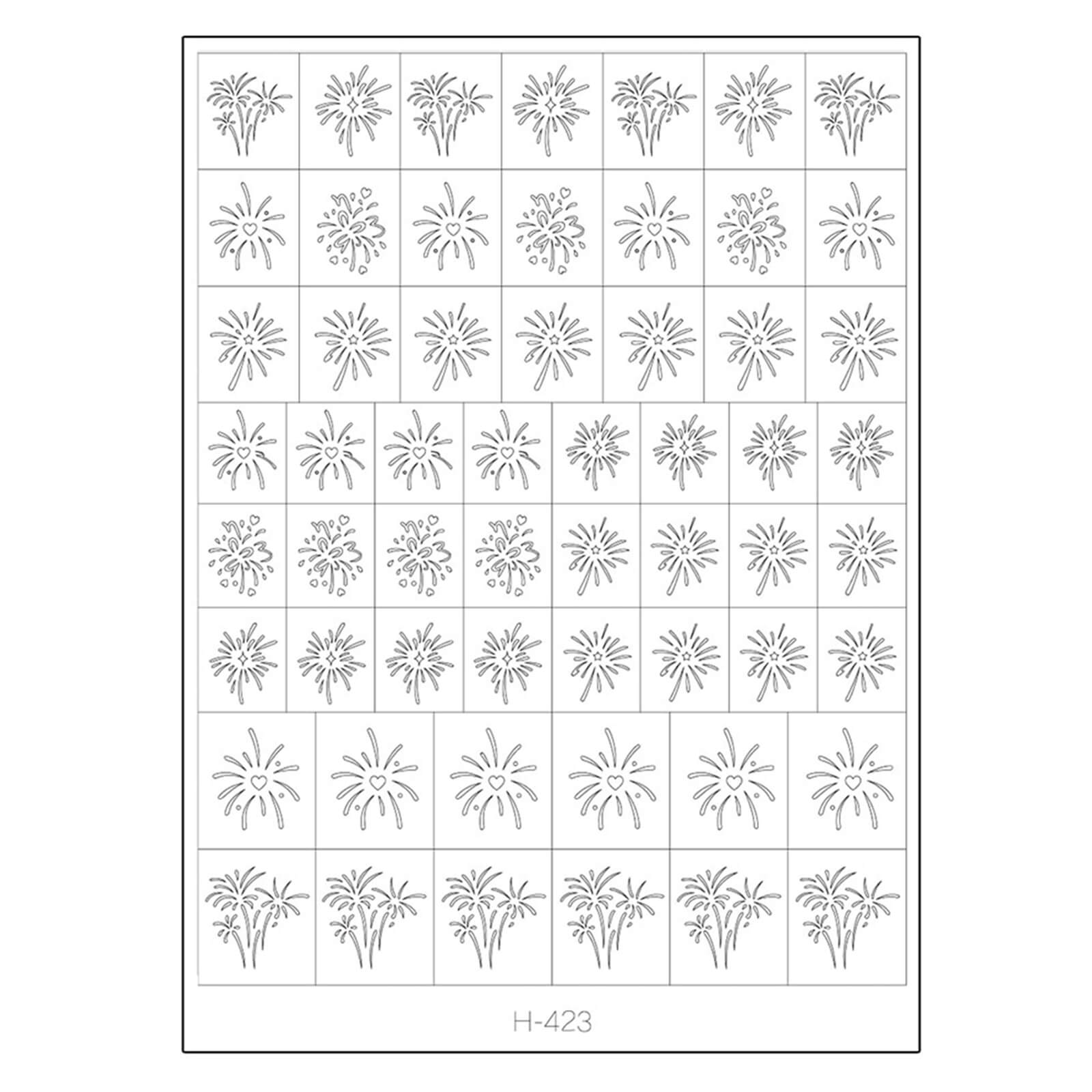 Clear Hollow Nail Sticker