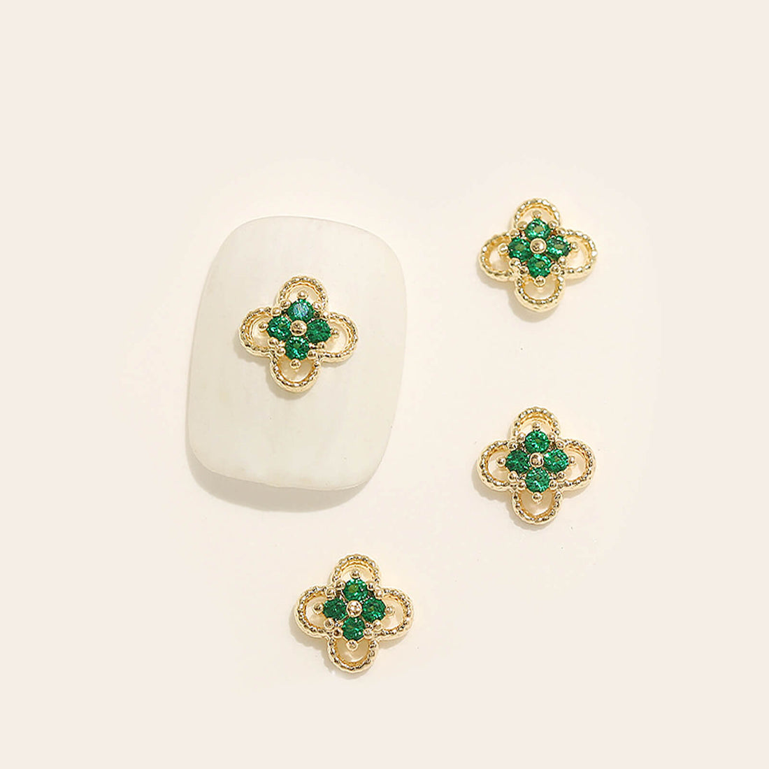 Clover Rhinestone Charms