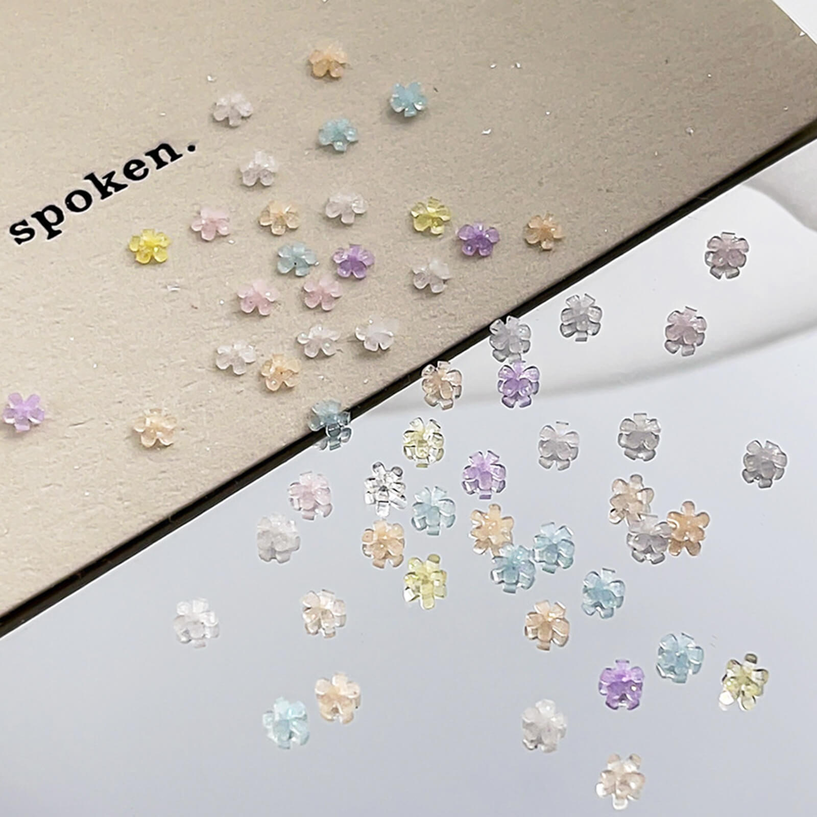 50pcs-mini-glitter-jelly-flower-nail-charms-display