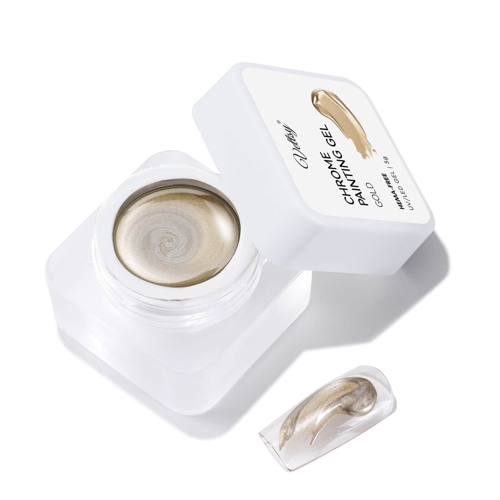 Hema-Free Chrome Painting Gel-Gold