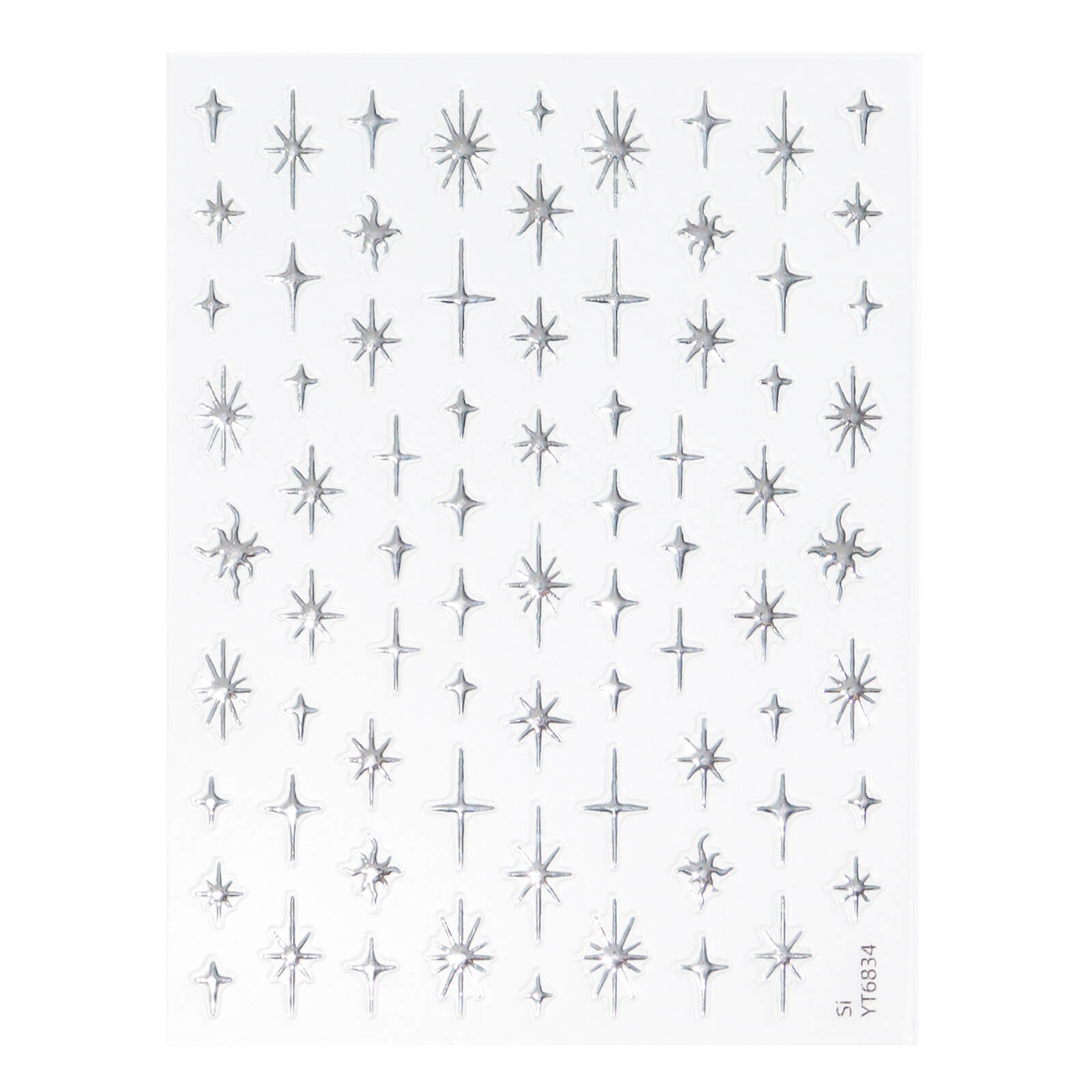 Nail Sticker-Silver Art