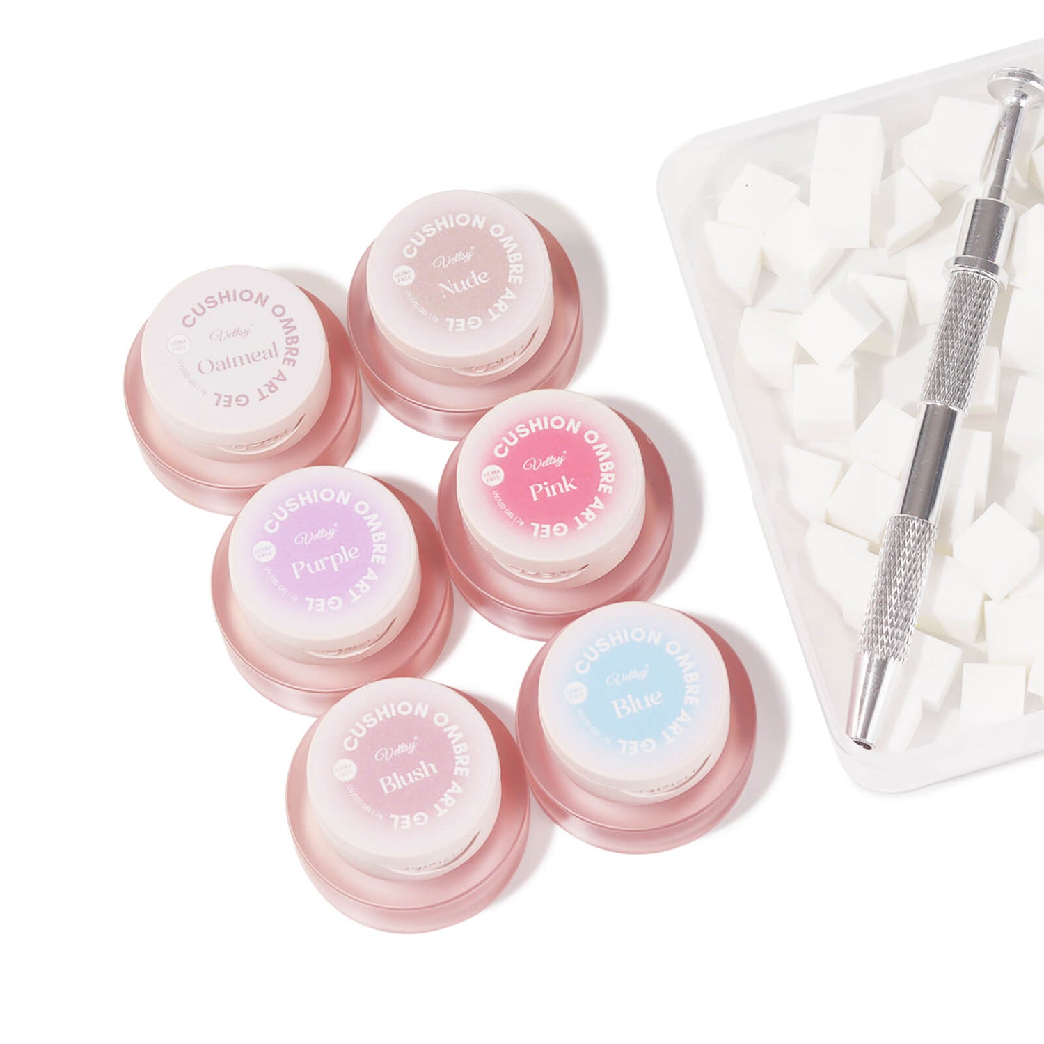 Cushion-Ombre-Art-Gel-6pcs-set