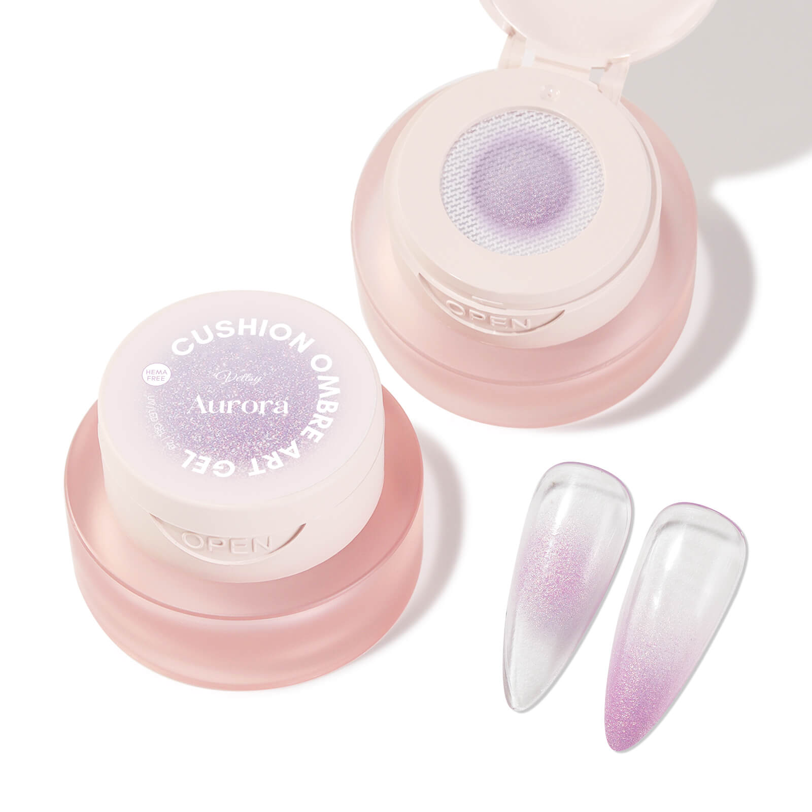 Cushion-Ombre-Art-Gel-purple-aurora-color