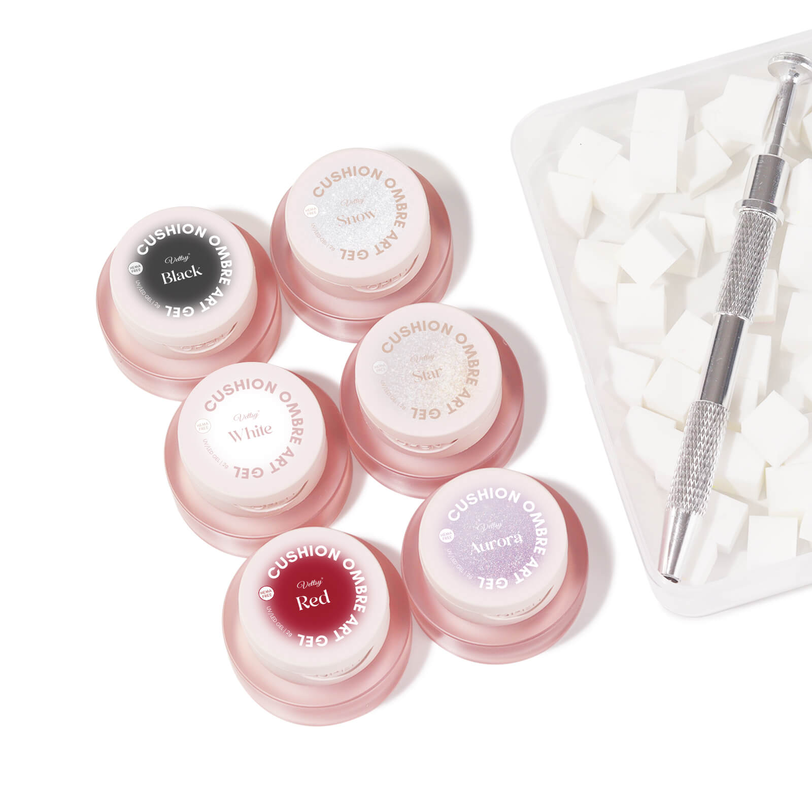 Cushion-Ombre-Art-Gel-classic-colors-set