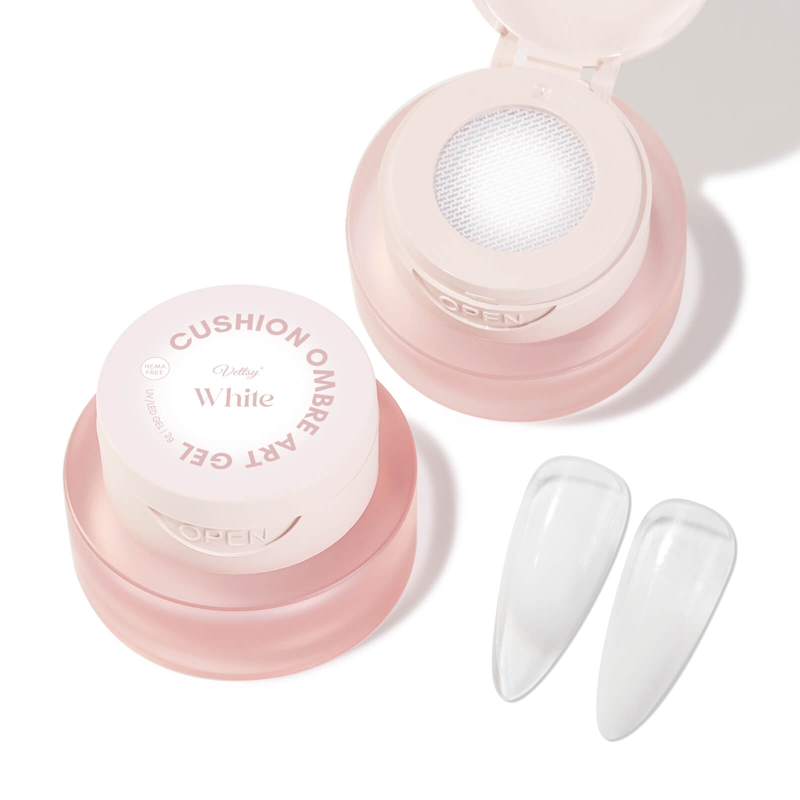 Cushion-Ombre-Art-Gel-white-color