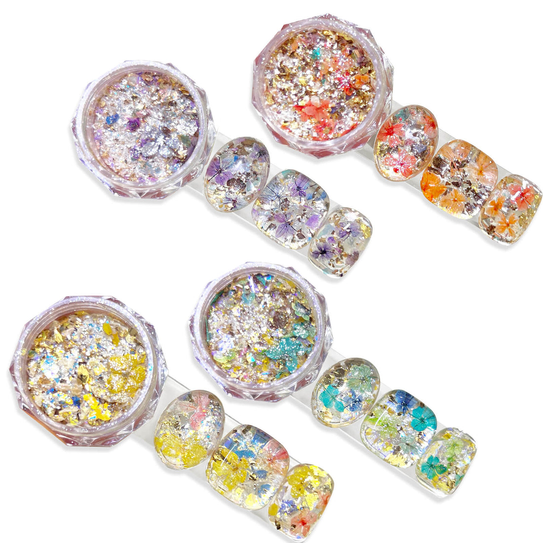 Dried Flower Opal Flakes Set