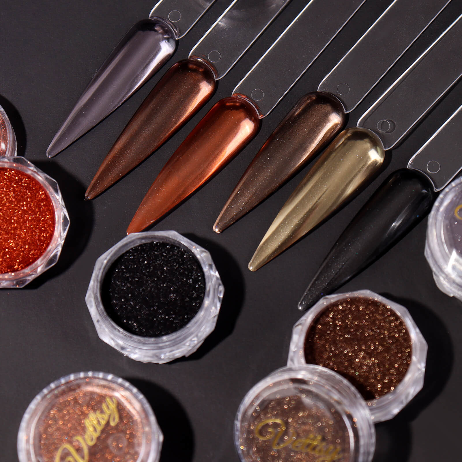 Fall-metal-nail-art-chrome-powder-6pcs-set