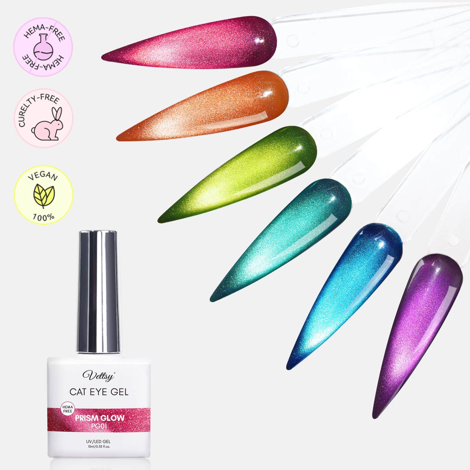 Hema-Free-Prism-Glow-Cat-Eye-Gel-Polish-set