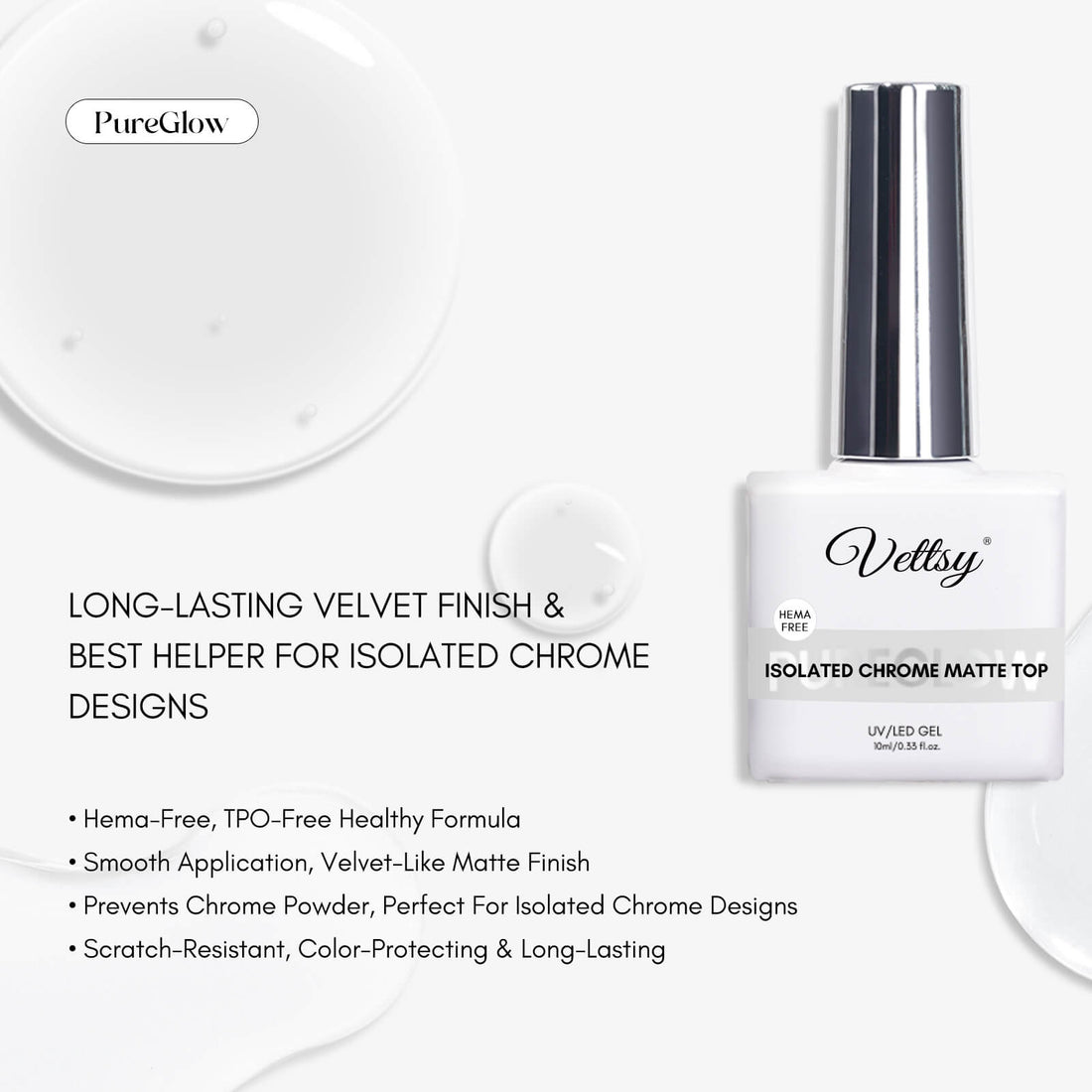 Isolated Chrome Matte Top