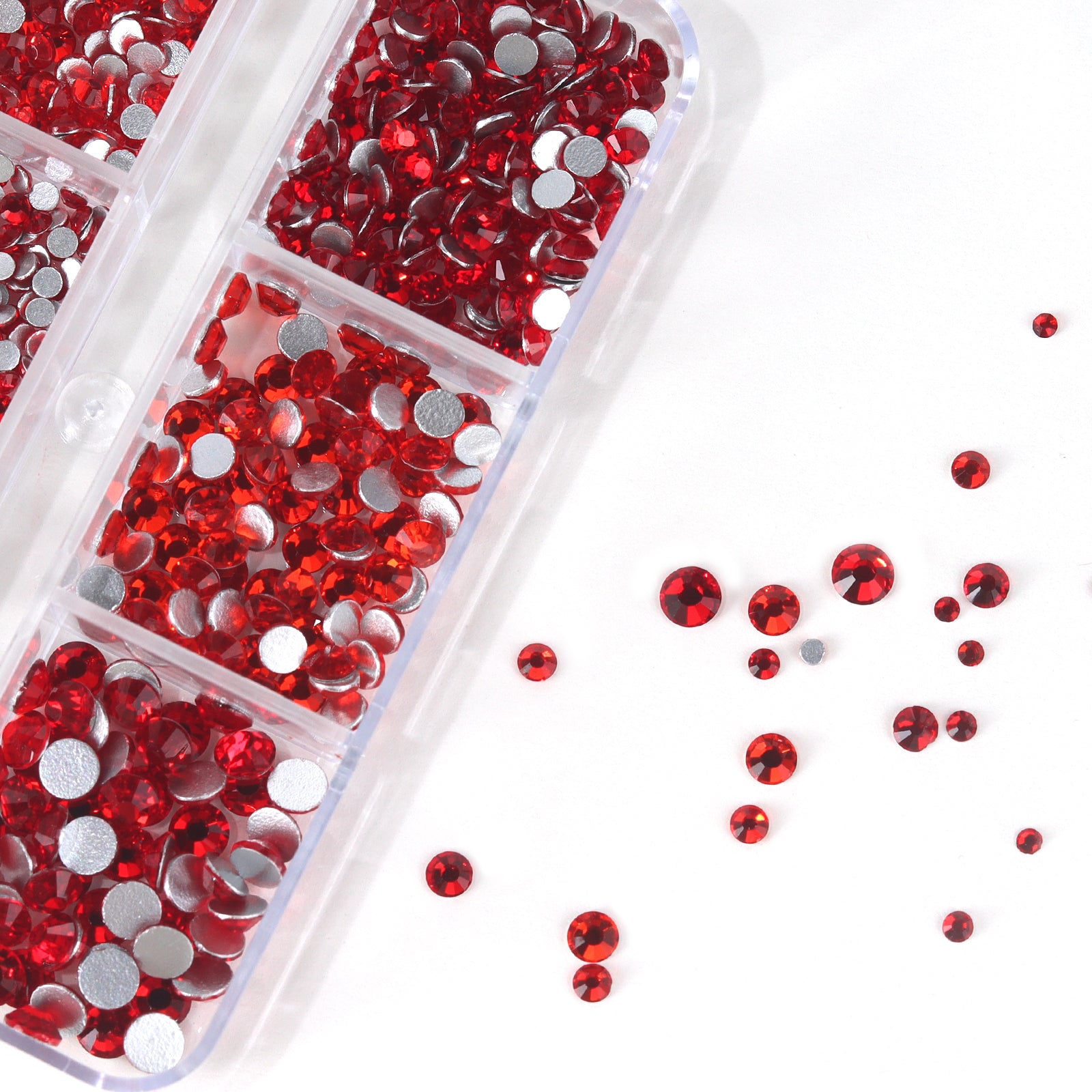 Round-rhinestone-6-grid-set-red-detail-show