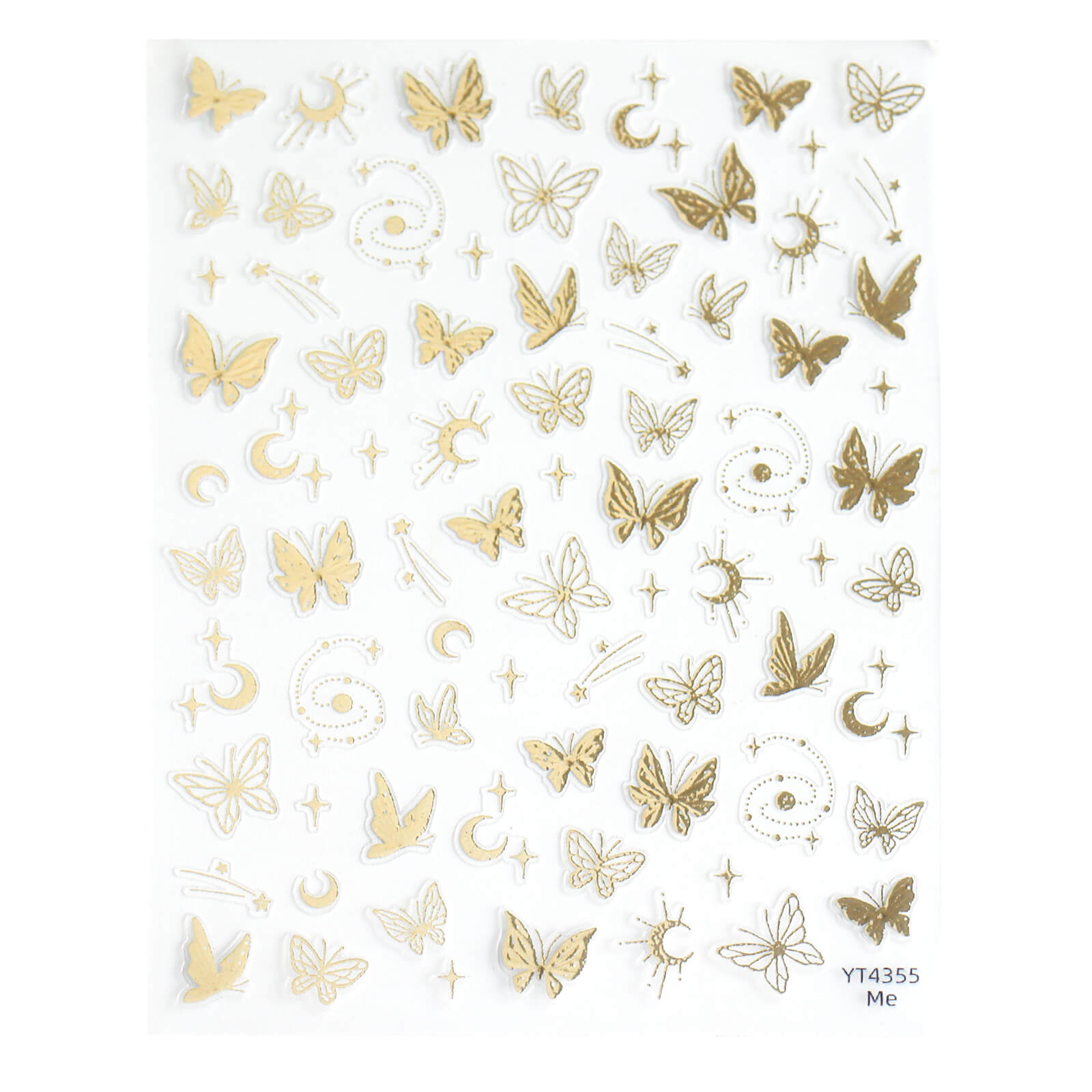Self-adhesive-Nail-Art-Stickers-Butterfly-gold