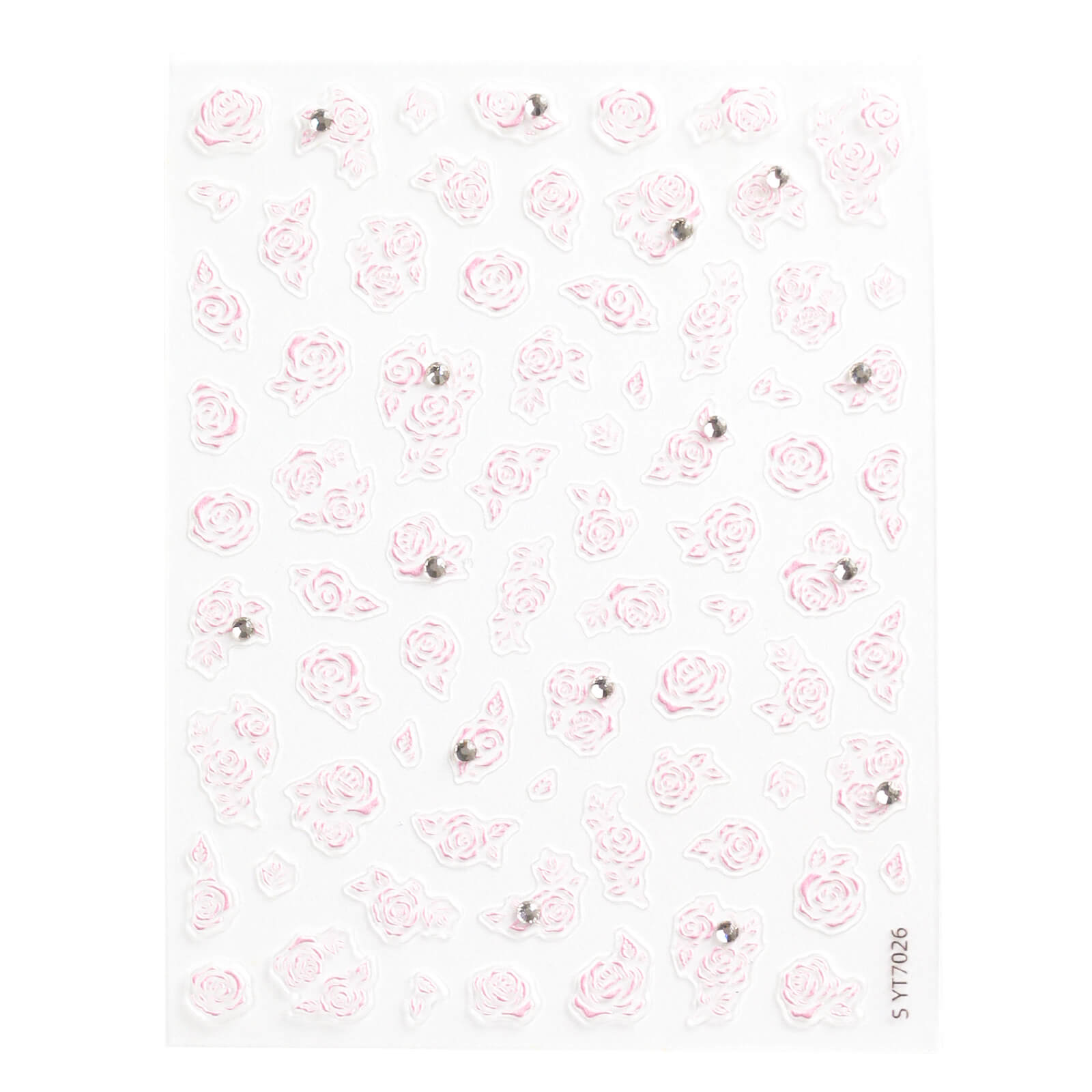 Self-adhesive-Nail-Art-Stickers-pink-rose