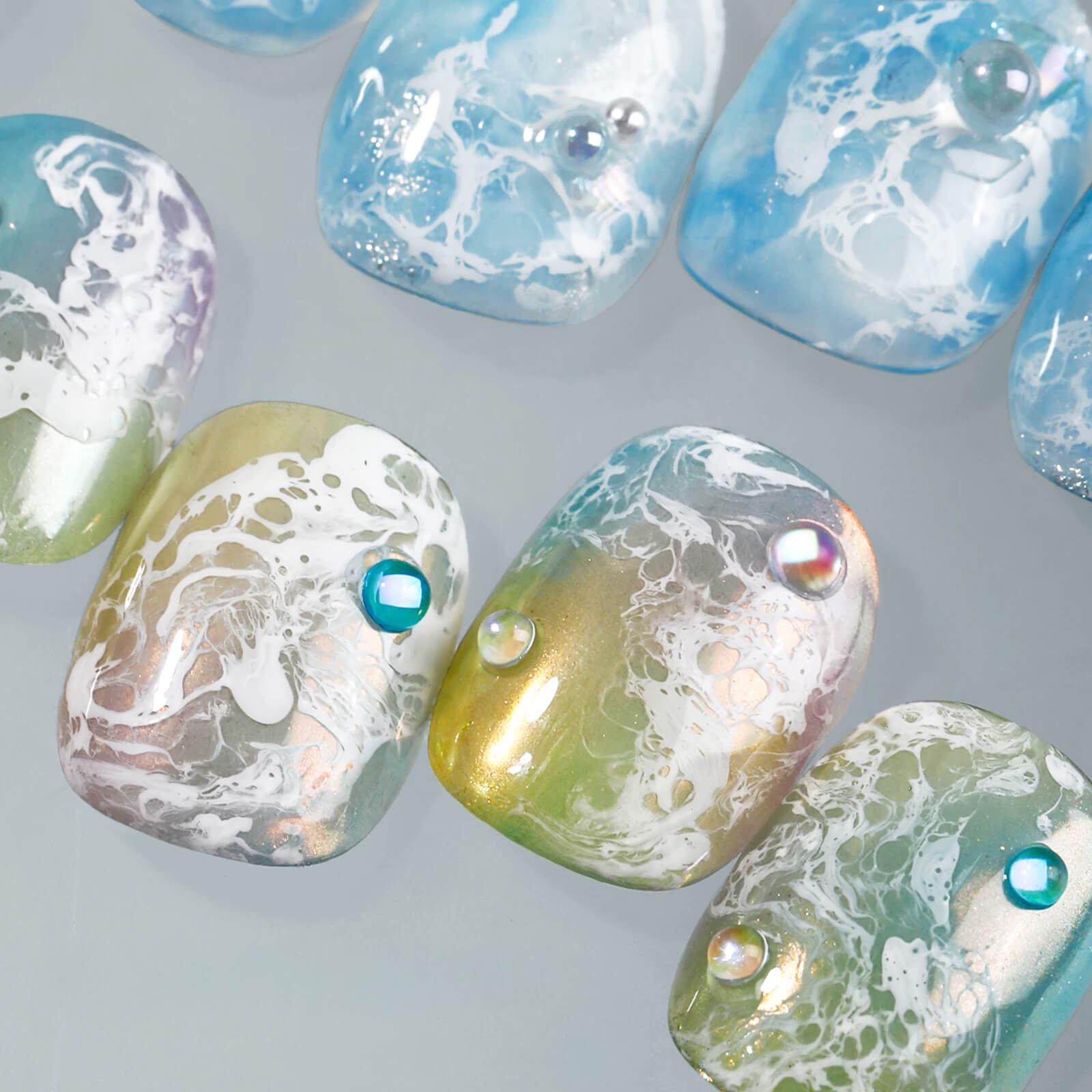 مجموعة جل عاكسة لامعة خالية من الهيما