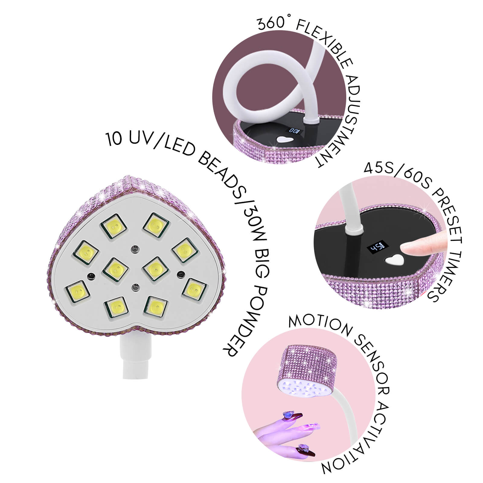 desktop-rhinetsone-nail-curing-lamp