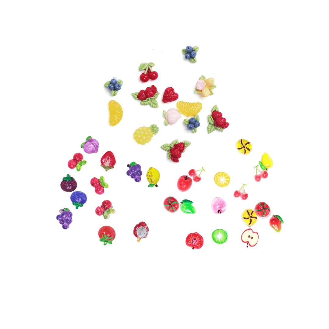 Fruit Nail Charms Set