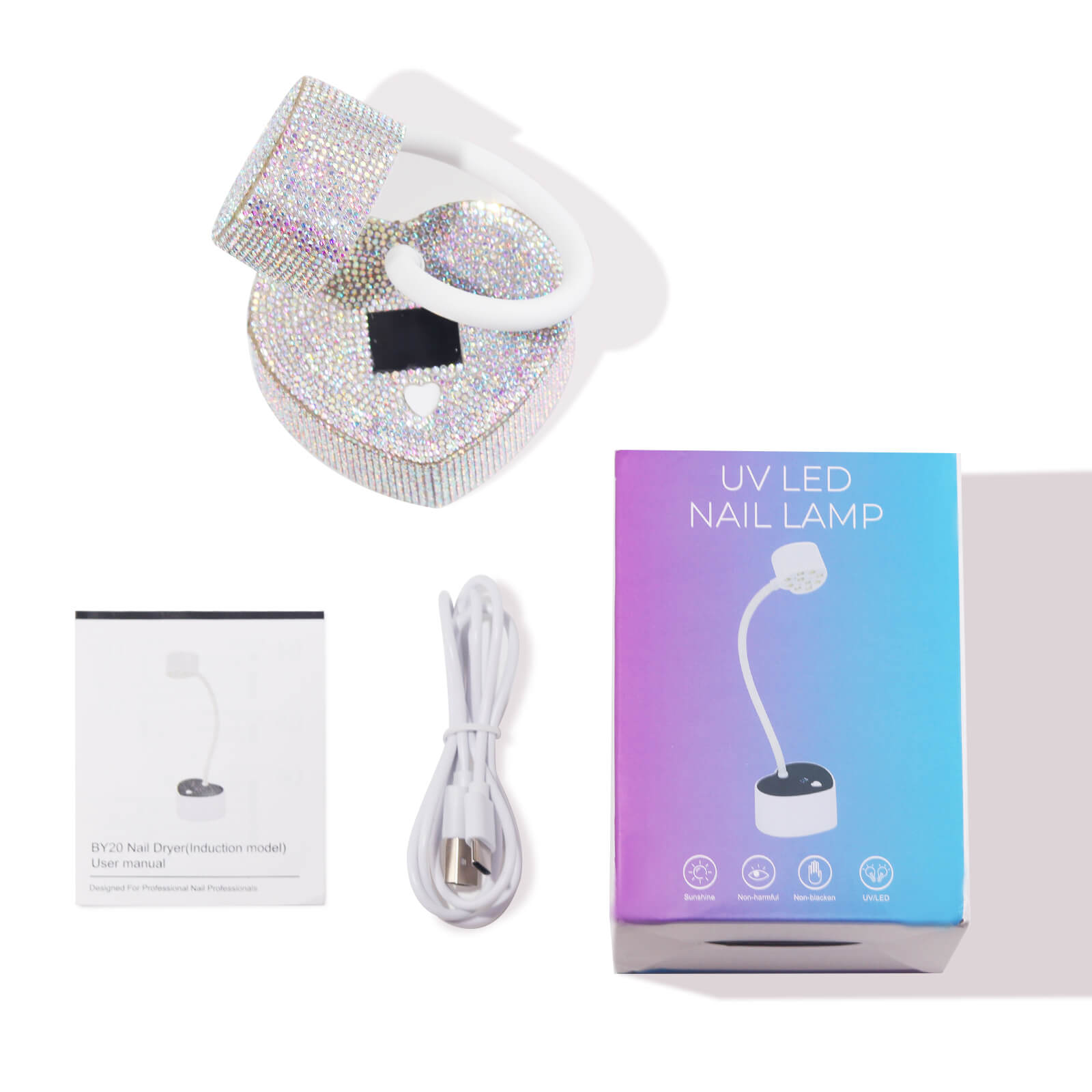 heart-shaped-desktop-rhinestone-lmap-display