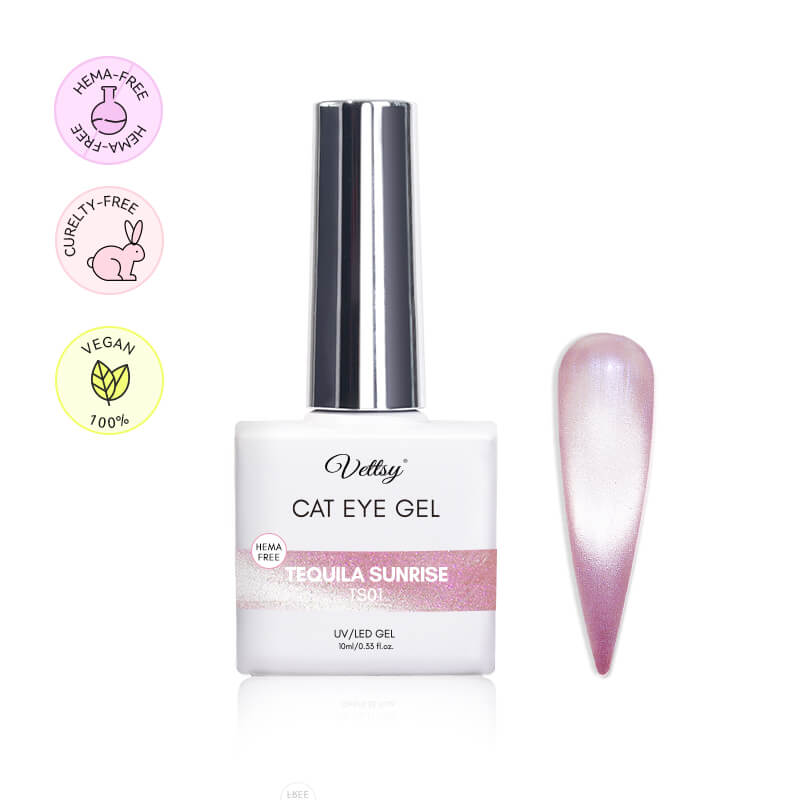 Hema-Free Link Tequila Sunrise Cat Eye Gel Nail Polish-TS01| Vettsy