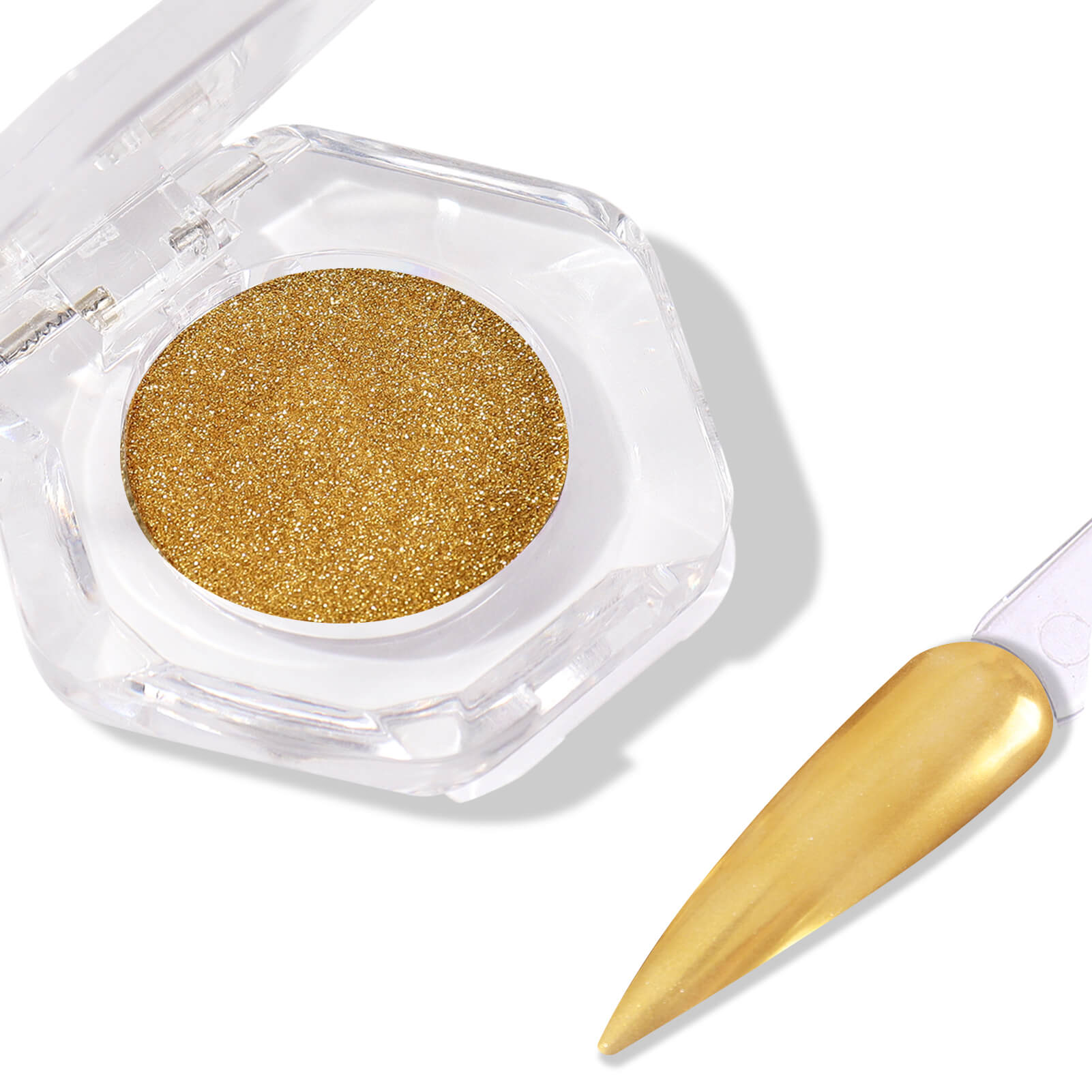 SHINE #08- Gold - 100% Pigment Chrome- Mirror Nail Powder