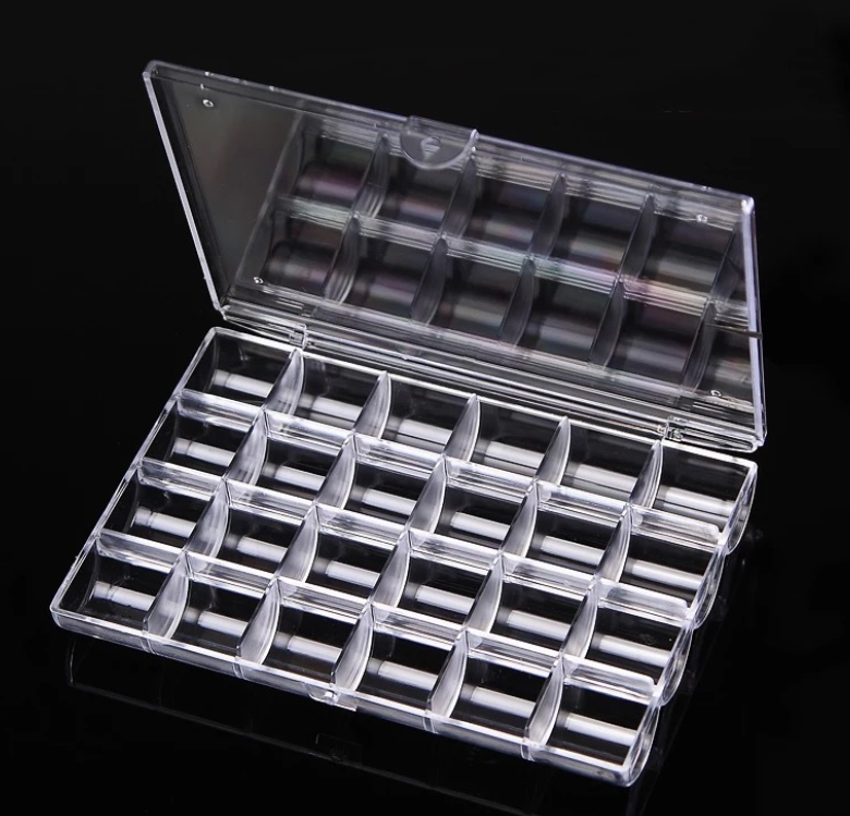 aufbewahrung für charms Nail Art Charms Rhinestones Storage Box – Vettsy