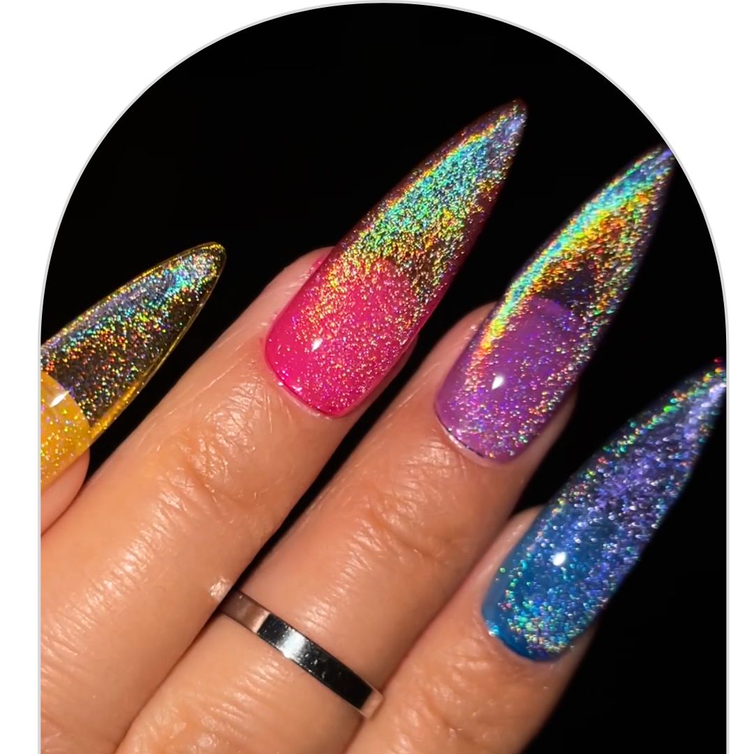 Rainbow Cat Eye Gel