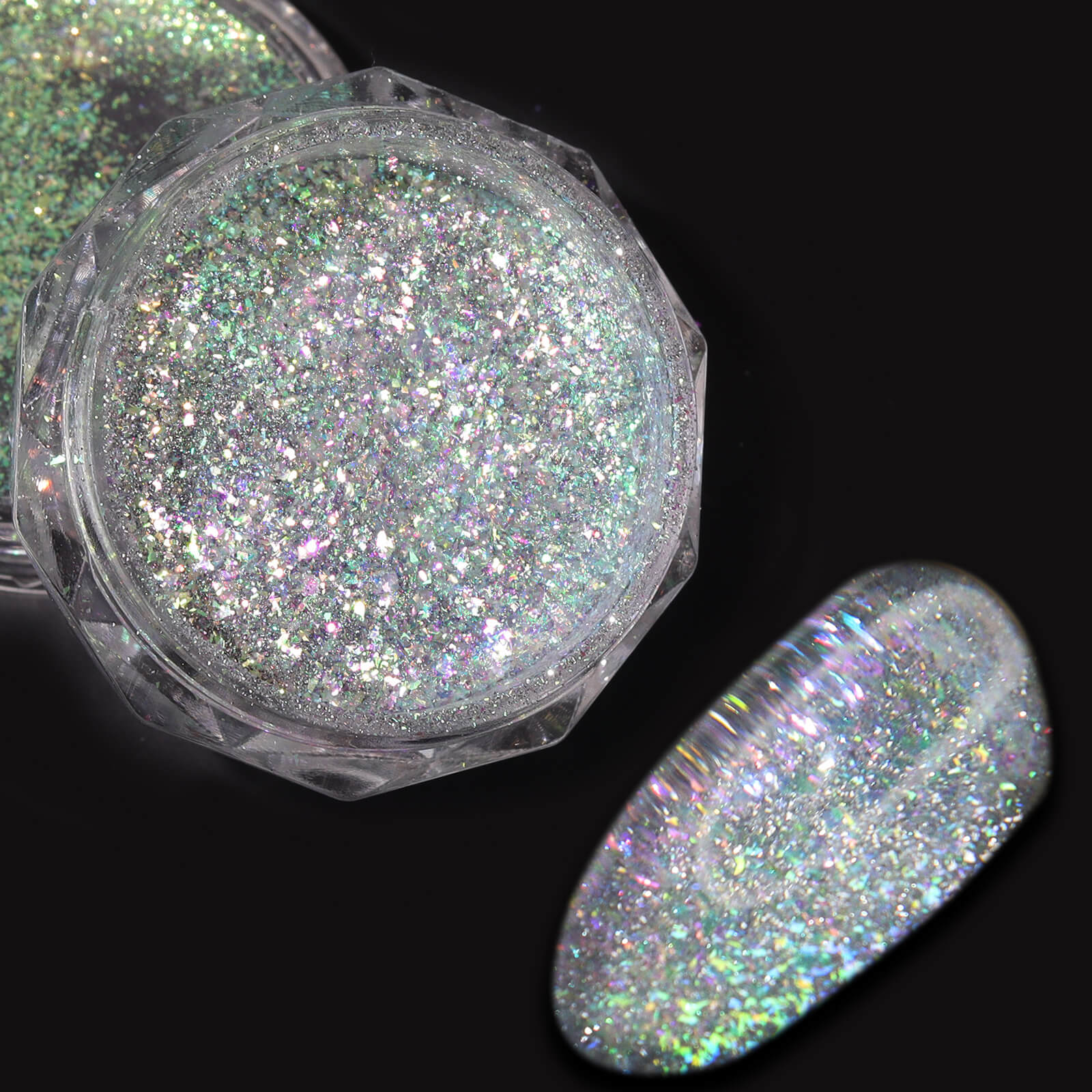 reflective-opal-glitters-green