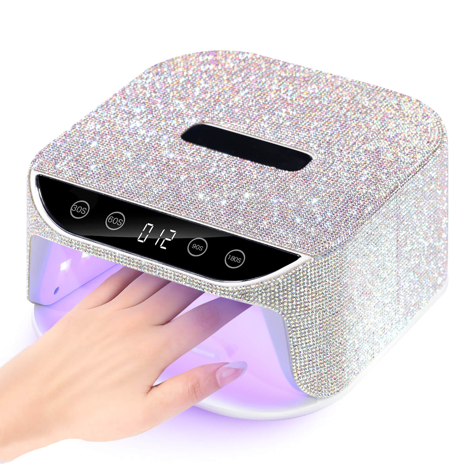 rhinestone-nail-lamp-show