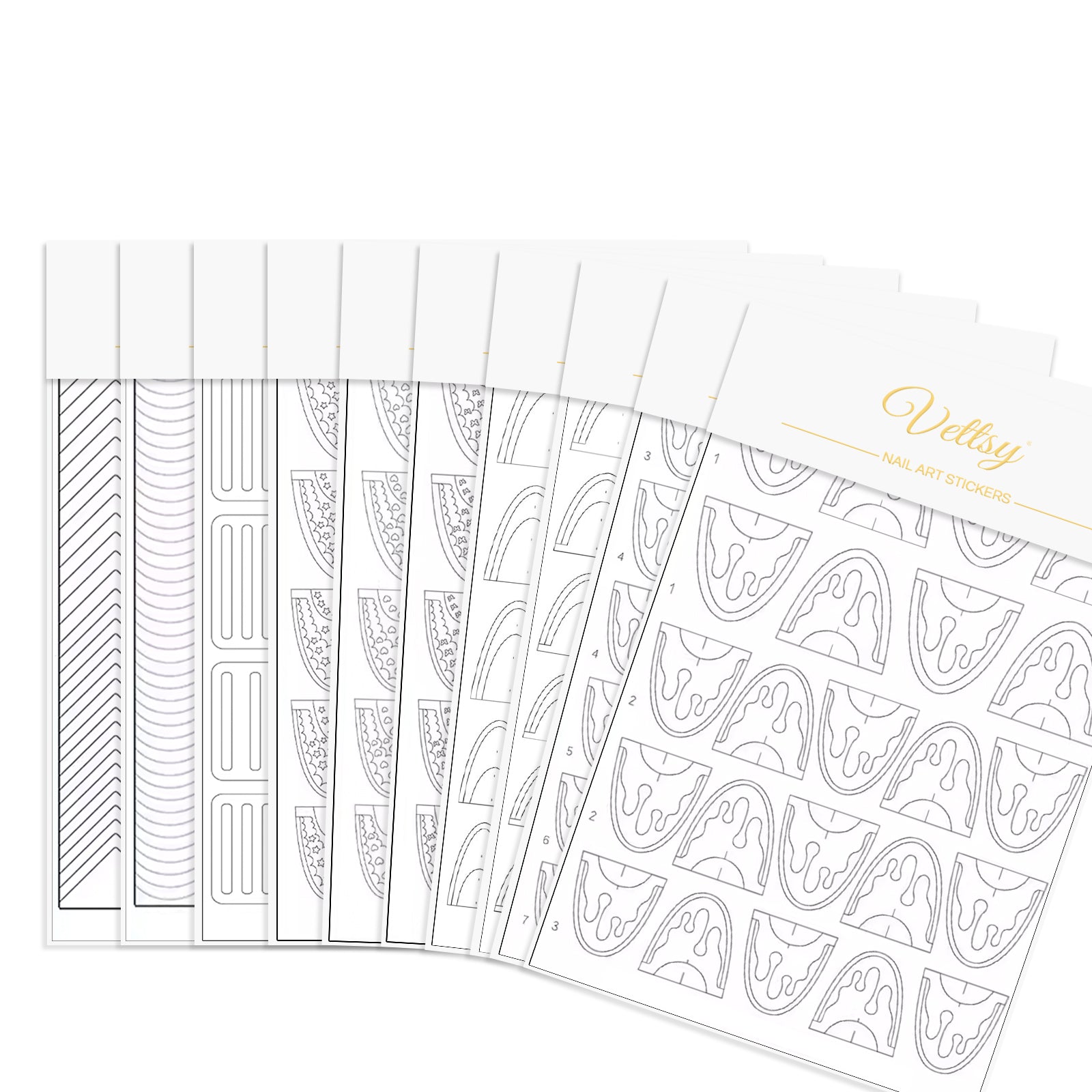 French Tip Guide Sticker Pro