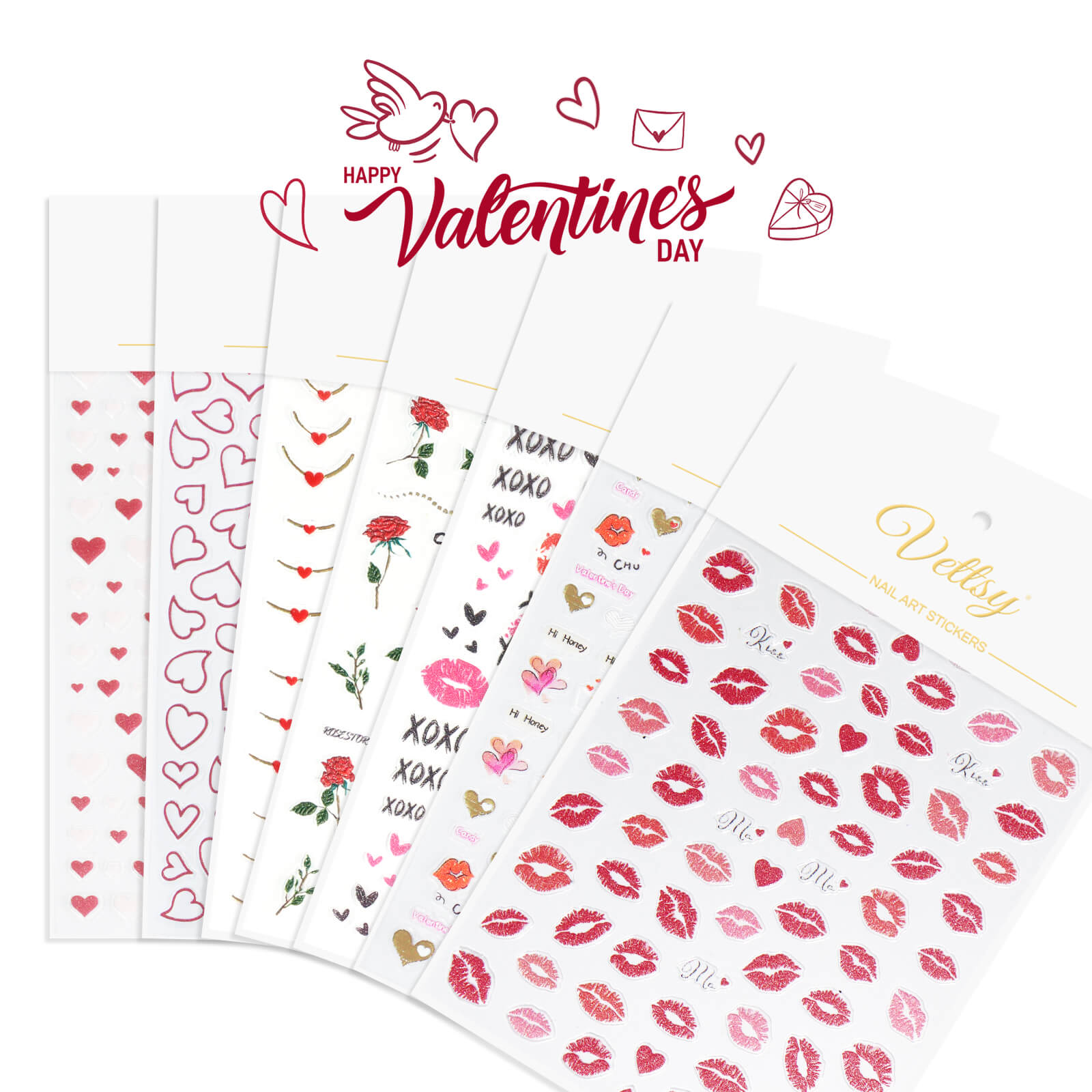 ملصق أظافر - طباعة مجوفة