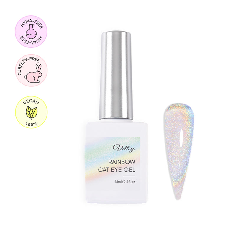 Hema-Free Rainbow Cat Eye Gel
