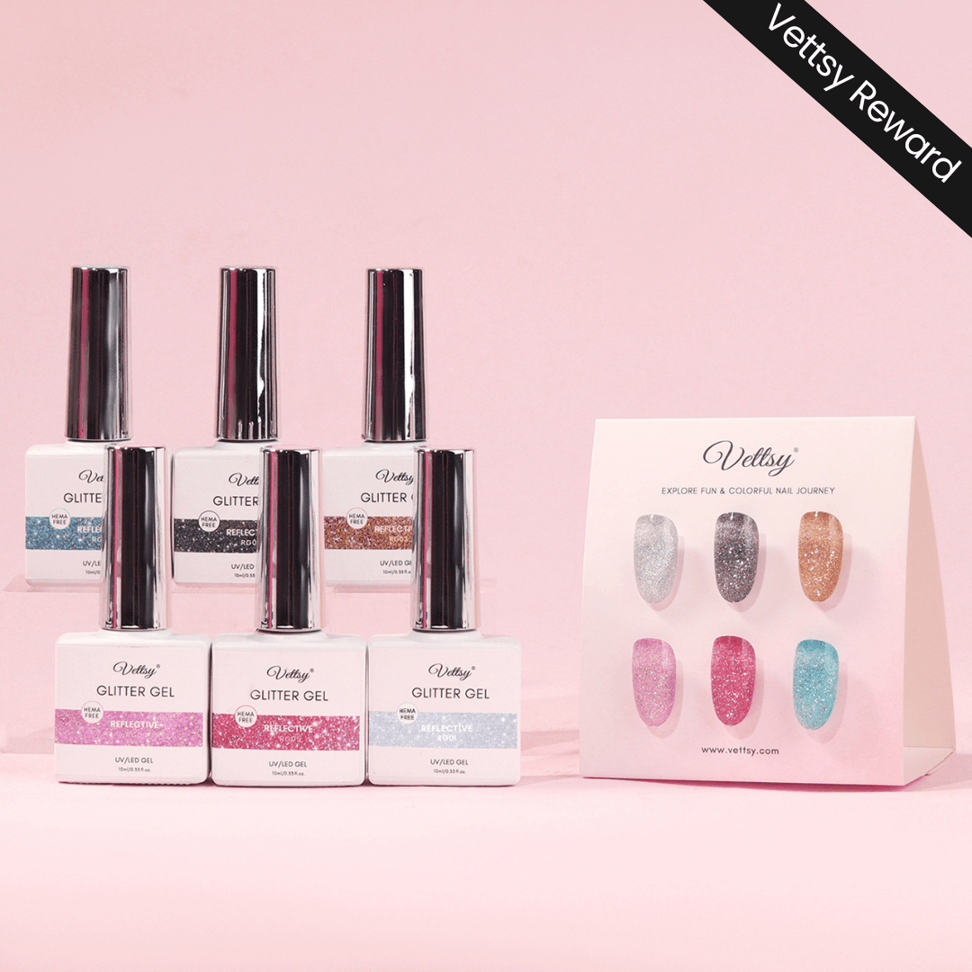 Reward-6pcs Glitter & Color Gel Set-600 Points
