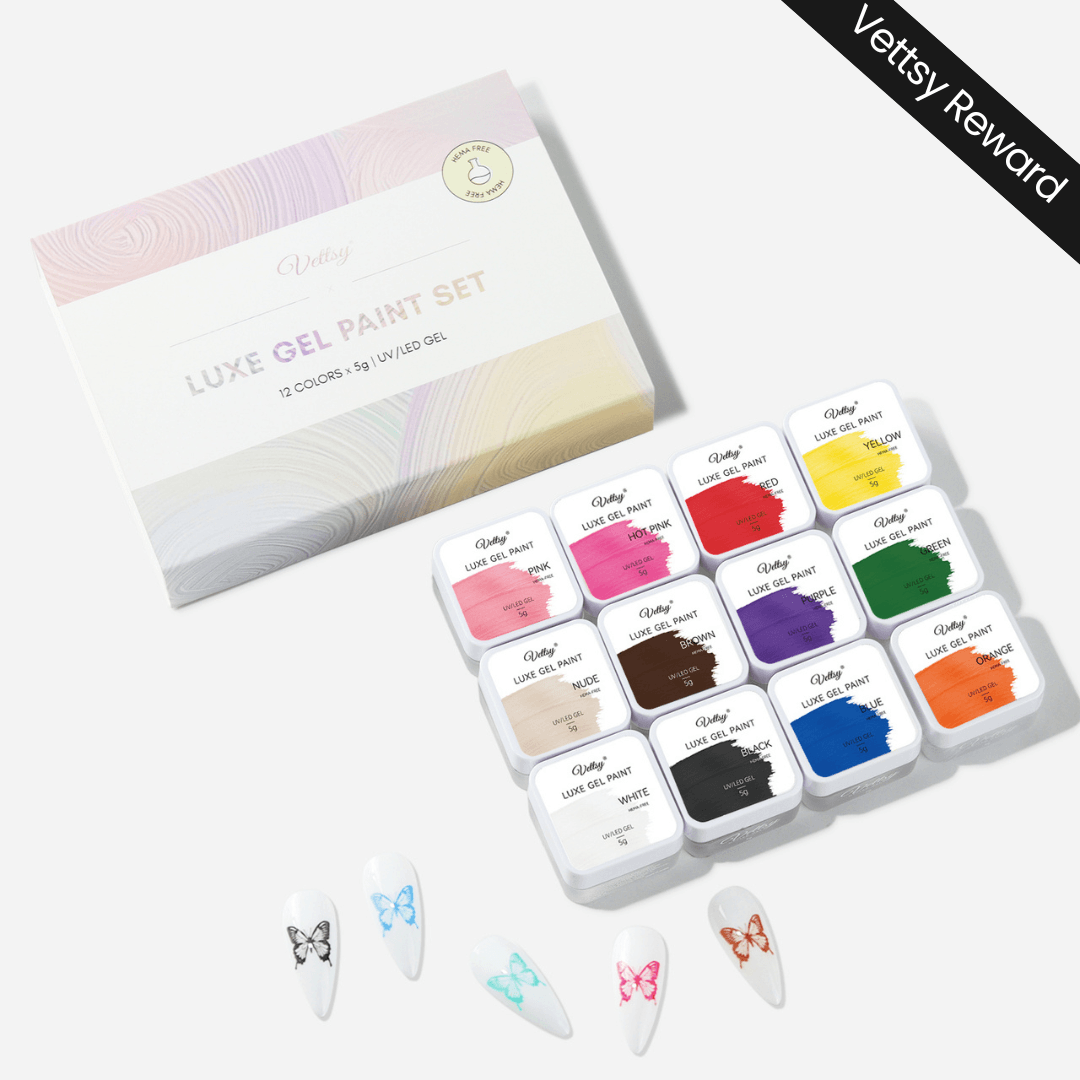 Reward-12pcs Luxe Gel Paint Set-1000 Points