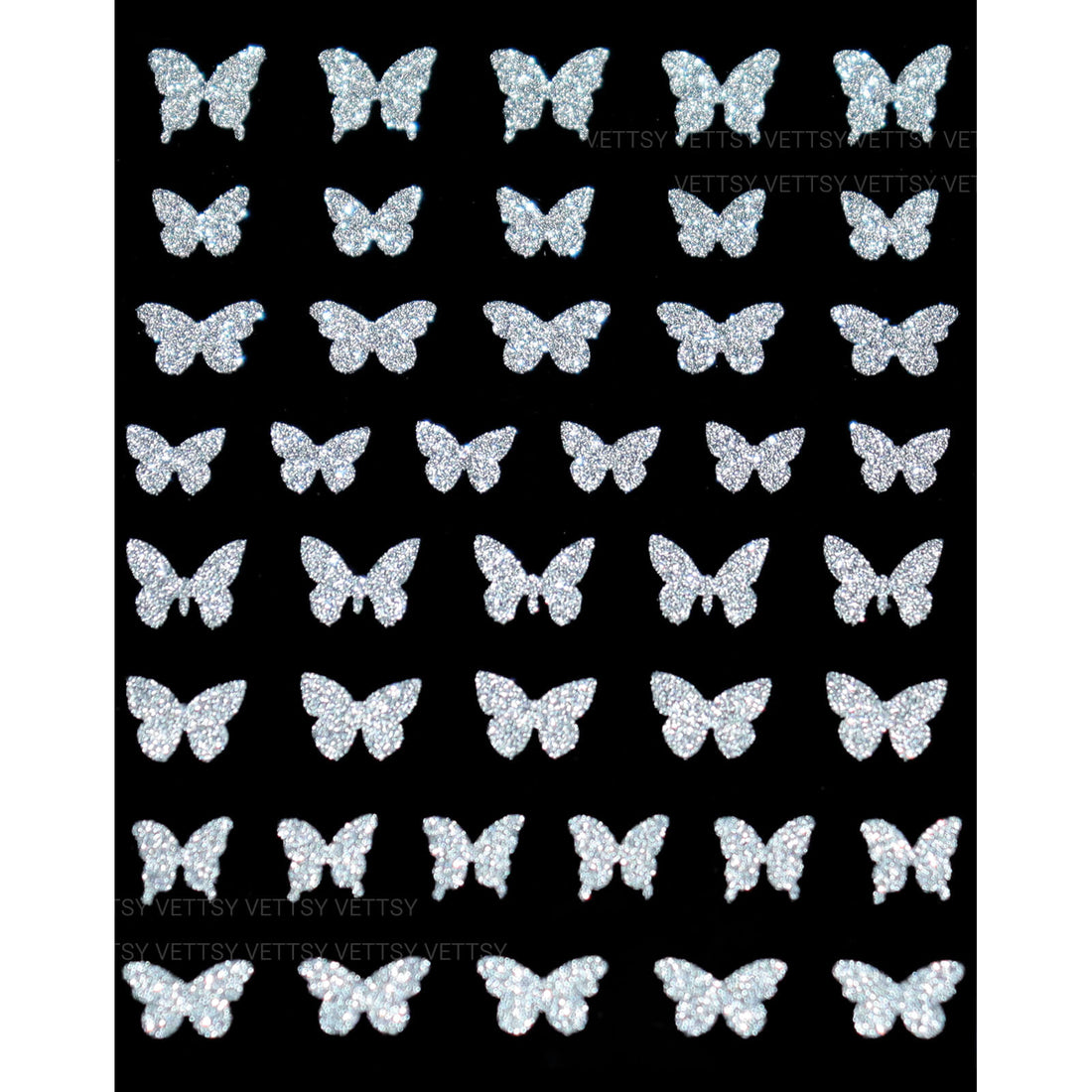 Nail Stickers-3D Glitters - Vettsy