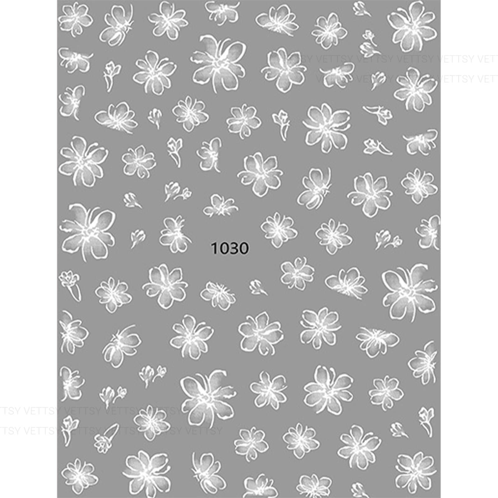 Nail Stickers-Hollow Flower - Vettsy