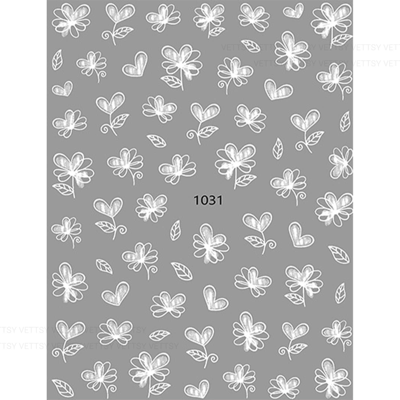 Nail Stickers-Hollow Flower - Vettsy