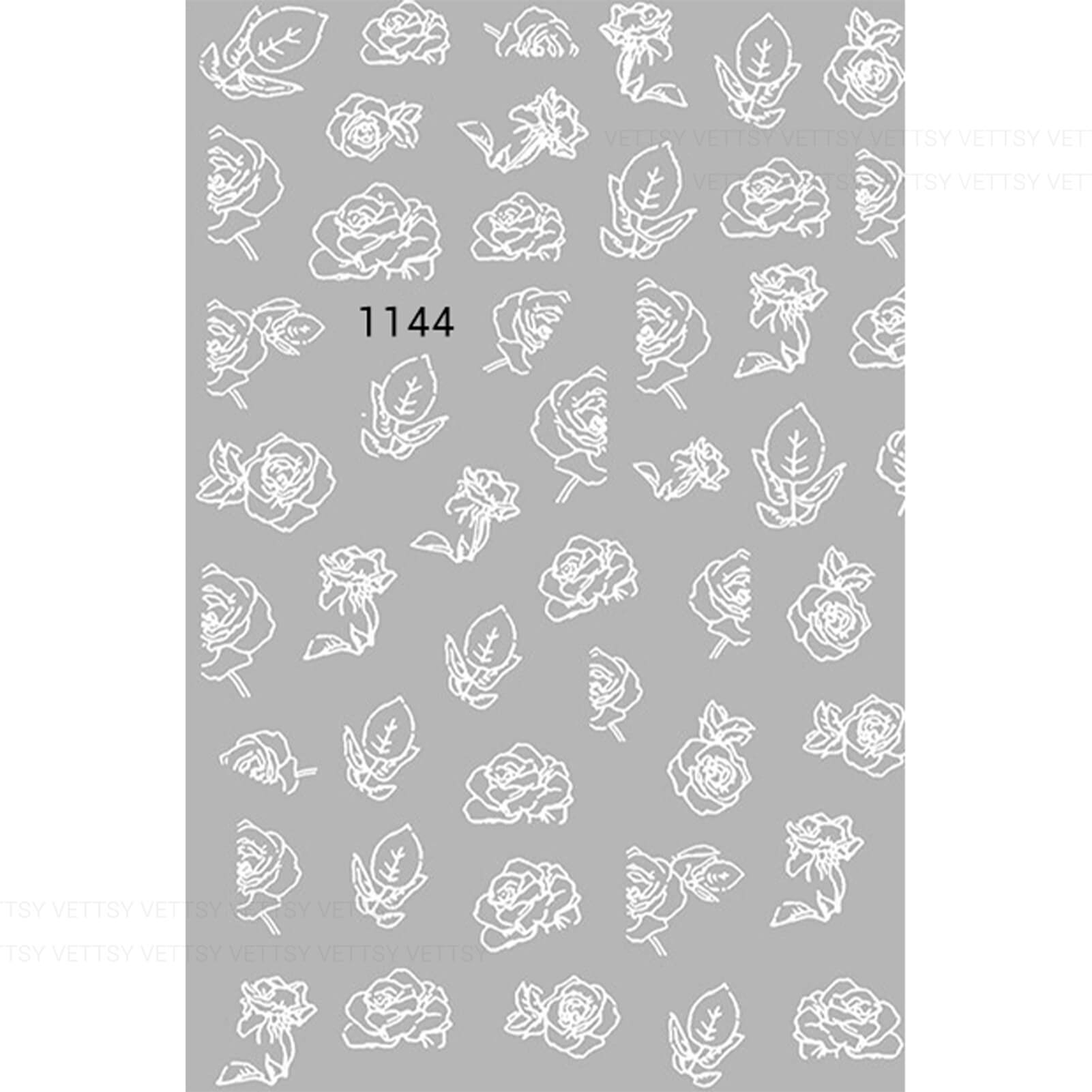Nail Stickers-Rose - Vettsy