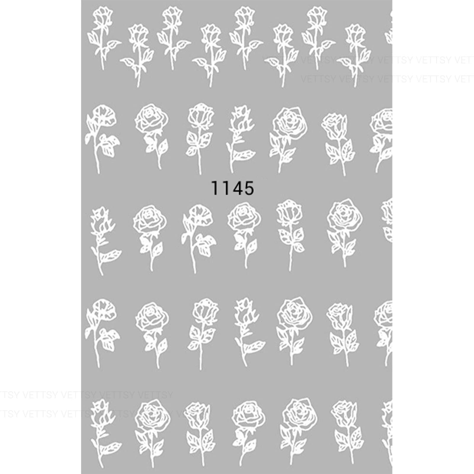 Nail Stickers-Rose - Vettsy