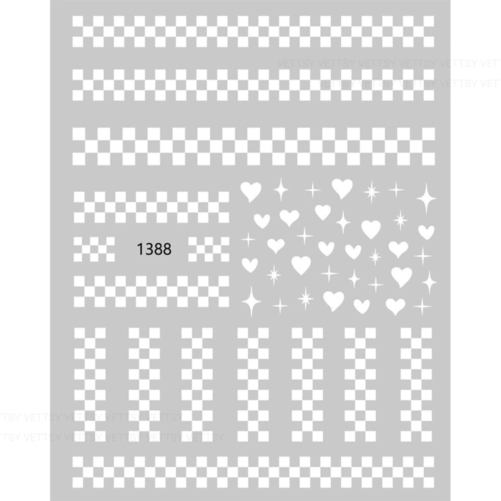Nail Stickers-Checker - Vettsy